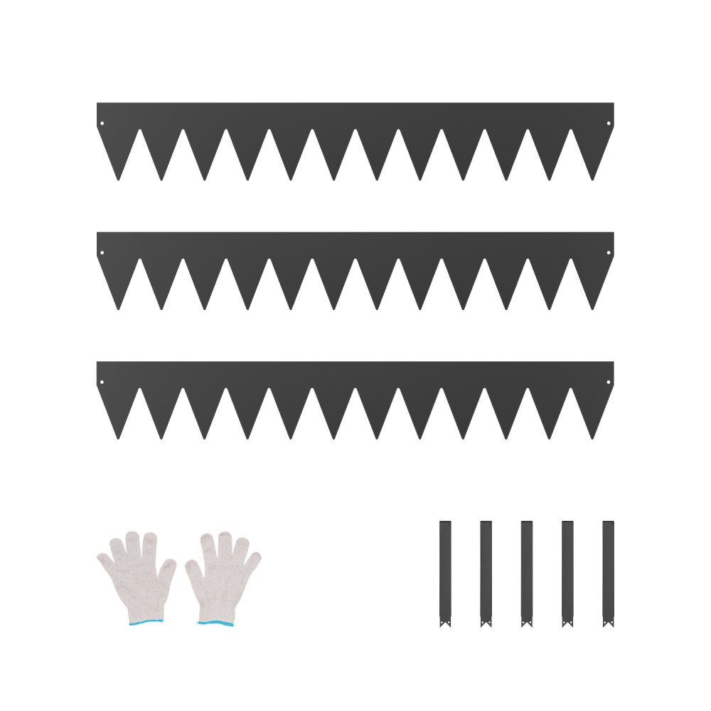 Ατσάλινη μπορντούρα τοπίου VEVOR, 3 συσκευασίες 40 x 6 ιντσών, ανθεκτική στη σκουριά μεταλλική μπορντούρα τοπίου, εύκαμπτο περίγραμμα μπορντούρας κήπου, βαρέως τύπου μπορντούρα γκαζόν, εύκολη στην εγκατάσταση, διαχωριστικό μονοπατιού αυλής για παρτέρι, μαύρο Ατσάλινη μπορντούρα τοπίου VEVOR, 3 συσκευασίες 40 x 6 ιντσών, ανθεκτική στη σκουριά μεταλλική μπορντούρα τοπίου, εύκαμπτο περίγραμμα μπορντούρας κήπου, βαρέως τύπου μπορντούρα γκαζόν, εύκολη στην εγκατάσταση, διαχωριστικό μονοπατιού αυλής για παρτέρι, μαύρο