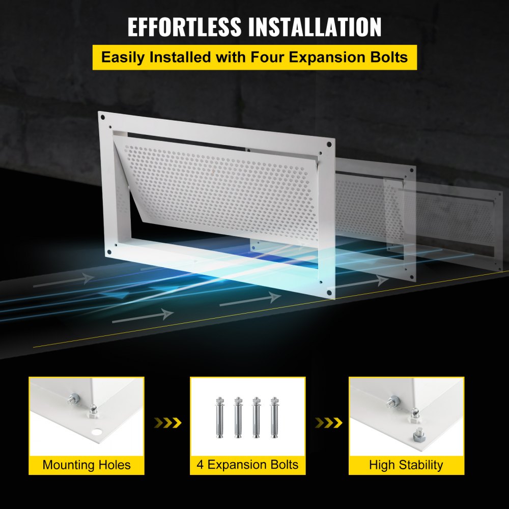 Αεραγωγός πλημμύρας VEVOR Crawl Space, Αεραγωγός πλημμύρας θεμελίωσης, ύψος 8" x πλάτος 16", αεραγωγός τοίχου Αεραγωγός πλημμύρας VEVOR Crawl Space, Αεραγωγός πλημμύρας θεμελίωσης, ύψος 8" x πλάτος 16", αεραγωγός τοίχου