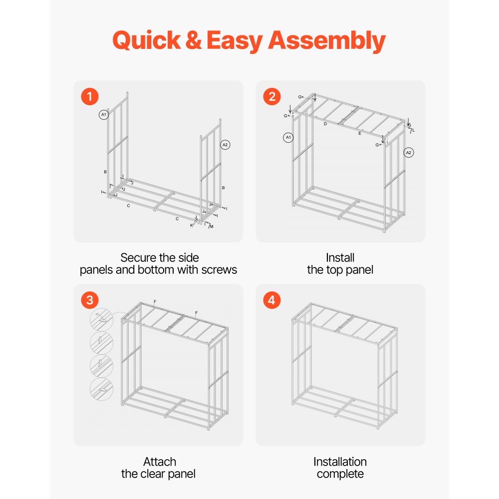 Ράφι Καυσόξυλων VEVOR με Κεκλιμένη Στέγη, Εξωτερική Θήκη Καυσόξυλων 143cm, Αποθήκη Ξύλων 1/4 με Κορδόνι, Μέγιστη Χωρητικότητα Βάρους 299kg, Μεταλλική Ράφι Αποθήκευσης Ξύλου με Ηλεκτροστατική Βαφή για Τζάκι, Αυλή, Κήπο Ράφι Καυσόξυλων VEVOR με Κεκλιμένη Στέγη, Εξωτερική Θήκη Καυσόξυλων 143cm, Αποθήκη Ξύλων 1/4 με Κορδόνι, Μέγιστη Χωρητικότητα Βάρους 299kg, Μεταλλική Ράφι Αποθήκευσης Ξύλου με Ηλεκτροστατική Βαφή για Τζάκι, Αυλή, Κήπο