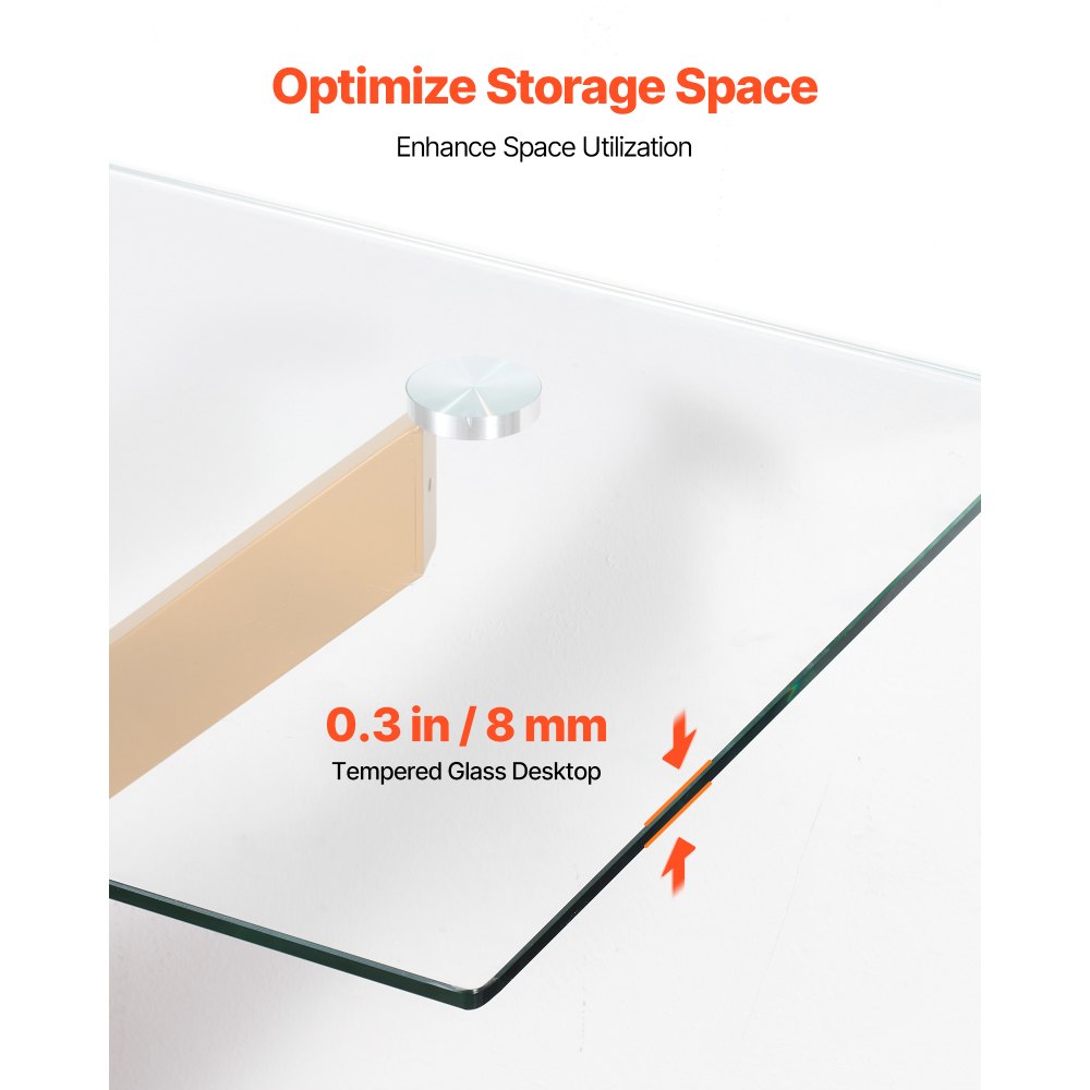 Τραπεζάκι σαλονιού VEVOR από γυαλί, μοντέρνο ορθογώνιο βοηθητικό τραπεζάκι καναπέ με επιφάνεια από σκληρυμένο γυαλί και σιδερένια σταυροπόδια, χρυσαφί γεωμετρικό γραφείο κονσόλας με ρυθμιζόμενα αντιολισθητικά υποπόδια για σαλόνι, είσοδο, φουαγιέ Τραπεζάκι σαλονιού VEVOR από γυαλί, μοντέρνο ορθογώνιο βοηθητικό τραπεζάκι καναπέ με επιφάνεια από σκληρυμένο γυαλί και σιδερένια σταυροπόδια, χρυσαφί γεωμετρικό γραφείο κονσόλας με ρυθμιζόμενα αντιολισθητικά υποπόδια για σαλόνι, είσοδο, φουαγιέ