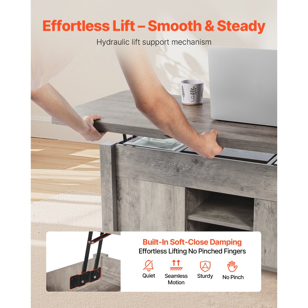 Τραπεζάκι σαλονιού VEVOR 1000 mm με ανυψούμενη επιφάνεια, Ρουστίκ κεντρικό τραπέζι με πόρτα αχυρώνα και κρυφό χώρο αποθήκευσης, Μοντέρνα ορθογώνια ανυψούμενη επιφάνεια τραπεζιού για σαλόνι, γραφείο, σπίτι, εύκολη συναρμολόγηση, δρυς Τραπεζάκι σαλονιού VEVOR 1000 mm με ανυψούμενη επιφάνεια, Ρουστίκ κεντρικό τραπέζι με πόρτα αχυρώνα και κρυφό χώρο αποθήκευσης, Μοντέρνα ορθογώνια ανυψούμενη επιφάνεια τραπεζιού για σαλόνι, γραφείο, σπίτι, εύκολη συναρμολόγηση, δρυς