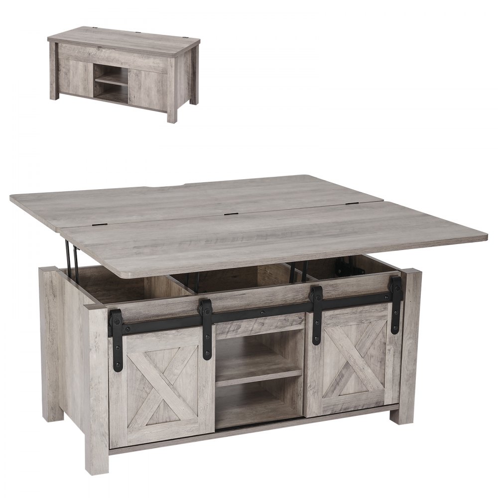 Τραπεζάκι σαλονιού VEVOR 1000 mm με ανυψούμενη επιφάνεια, Ρουστίκ κεντρικό τραπέζι με πόρτα αχυρώνα και κρυφό χώρο αποθήκευσης, Μοντέρνα ορθογώνια ανυψούμενη επιφάνεια τραπεζιού για σαλόνι, γραφείο, σπίτι, εύκολη συναρμολόγηση, δρυς Τραπεζάκι σαλονιού VEVOR 1000 mm με ανυψούμενη επιφάνεια, Ρουστίκ κεντρικό τραπέζι με πόρτα αχυρώνα και κρυφό χώρο αποθήκευσης, Μοντέρνα ορθογώνια ανυψούμενη επιφάνεια τραπεζιού για σαλόνι, γραφείο, σπίτι, εύκολη συναρμολόγηση, δρυς