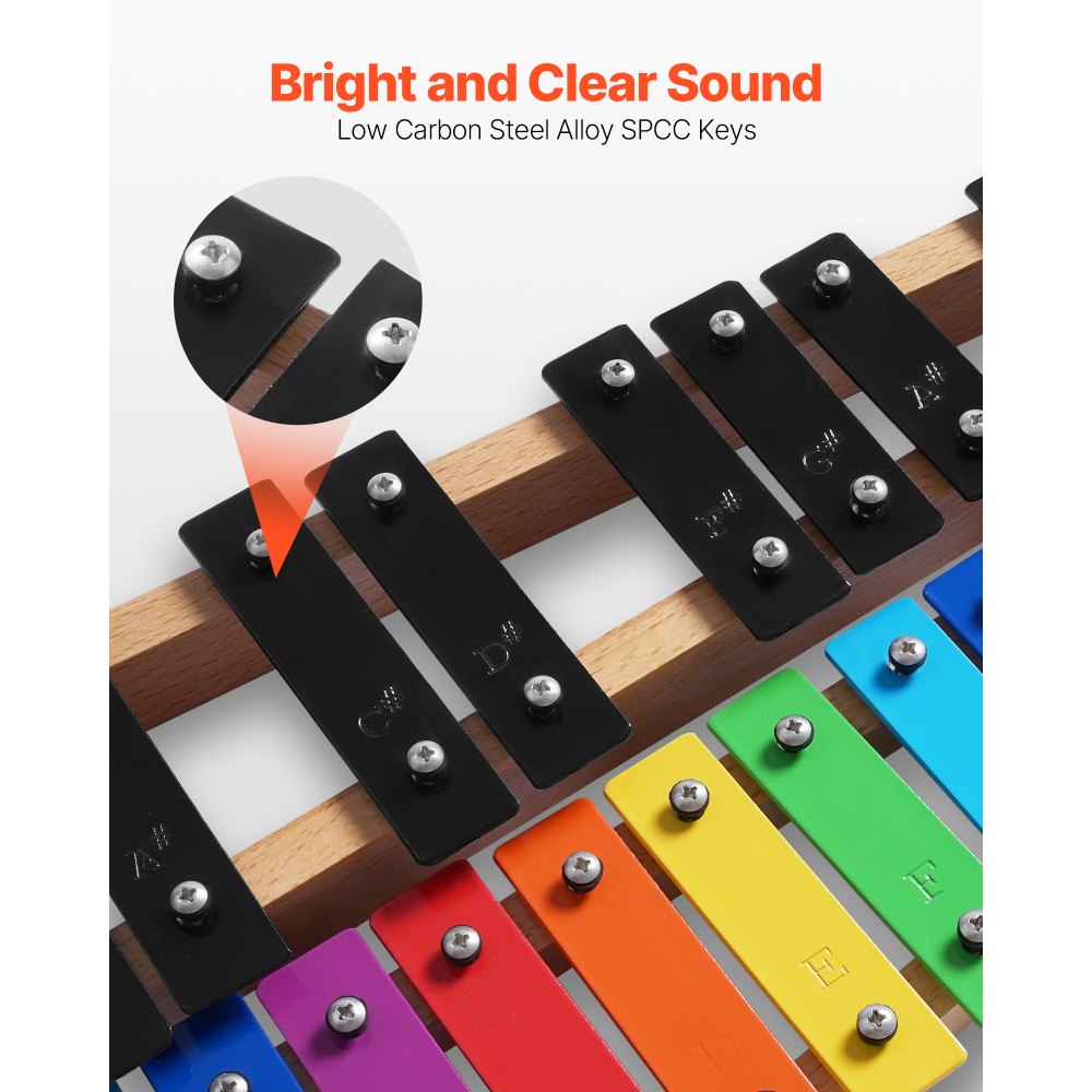 Ξυλόφωνο VEVOR Glockenspiel, 27 Νότες, Επαγγελματικό Κρουστό Όργανο Ξυλόφωνου, με Πολύχρωμα Μεταλλικά Πλήκτρα, Περιλαμβάνει 4 Σφυριά, Τσάντα Μεταφοράς, Κιτ Μουσικών Οργάνων για Αρχάριους για Ενήλικες και Παιδιά Ξυλόφωνο VEVOR Glockenspiel, 27 Νότες, Επαγγελματικό Κρουστό Όργανο Ξυλόφωνου, με Πολύχρωμα Μεταλλικά Πλήκτρα, Περιλαμβάνει 4 Σφυριά, Τσάντα Μεταφοράς, Κιτ Μουσικών Οργάνων για Αρχάριους για Ενήλικες και Παιδιά