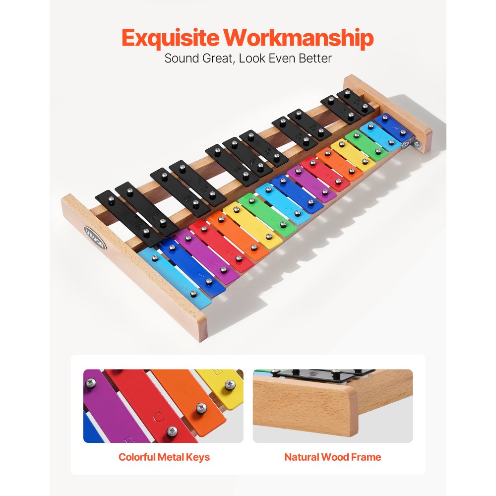 Ξυλόφωνο VEVOR Glockenspiel, 27 Νότες, Επαγγελματικό Κρουστό Όργανο Ξυλόφωνου, με Πολύχρωμα Μεταλλικά Πλήκτρα, Περιλαμβάνει 4 Σφυριά, Τσάντα Μεταφοράς, Κιτ Μουσικών Οργάνων για Αρχάριους για Ενήλικες και Παιδιά Ξυλόφωνο VEVOR Glockenspiel, 27 Νότες, Επαγγελματικό Κρουστό Όργανο Ξυλόφωνου, με Πολύχρωμα Μεταλλικά Πλήκτρα, Περιλαμβάνει 4 Σφυριά, Τσάντα Μεταφοράς, Κιτ Μουσικών Οργάνων για Αρχάριους για Ενήλικες και Παιδιά