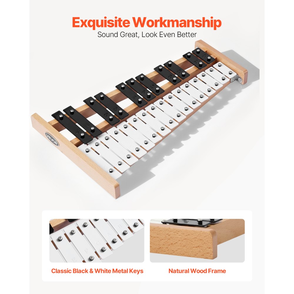 Ξυλόφωνο VEVOR Glockenspiel, 27 Νότες, Επαγγελματικό Κρουστό Όργανο Ξυλόφωνου, με Μεταλλικά Πλήκτρα, Περιλαμβάνει 4 Σφυριά, Τσάντα Μεταφοράς, Μουσικό Όργανο για Αρχάριους για Ενήλικες και Παιδιά, για Μουσική Διδασκαλία Ξυλόφωνο VEVOR Glockenspiel, 27 Νότες, Επαγγελματικό Κρουστό Όργανο Ξυλόφωνου, με Μεταλλικά Πλήκτρα, Περιλαμβάνει 4 Σφυριά, Τσάντα Μεταφοράς, Μουσικό Όργανο για Αρχάριους για Ενήλικες και Παιδιά, για Μουσική Διδασκαλία