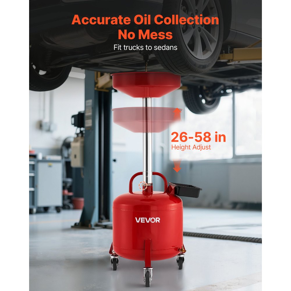Δεξαμενή Αποστράγγισης Απόβλητων Λιπαντικών VEVOR 30L, Βιομηχανική Δεξαμενή Αποστράγγισης Υγρών με Ρυθμιζόμενο Ύψος Χωνιού, Φορητή Αποστράγγιση Λαδιού με Ρόδες & Εργαλειοθήκη, Αποστράγγιση Μεταφοράς Υγρών Καυσίμου για Συνεργεία Αυτοκινήτων, Κόκκινο Δεξαμενή Αποστράγγισης Απόβλητων Λιπαντικών VEVOR 30L, Βιομηχανική Δεξαμενή Αποστράγγισης Υγρών με Ρυθμιζόμενο Ύψος Χωνιού, Φορητή Αποστράγγιση Λαδιού με Ρόδες & Εργαλειοθήκη, Αποστράγγιση Μεταφοράς Υγρών Καυσίμου για Συνεργεία Αυτοκινήτων, Κόκκινο