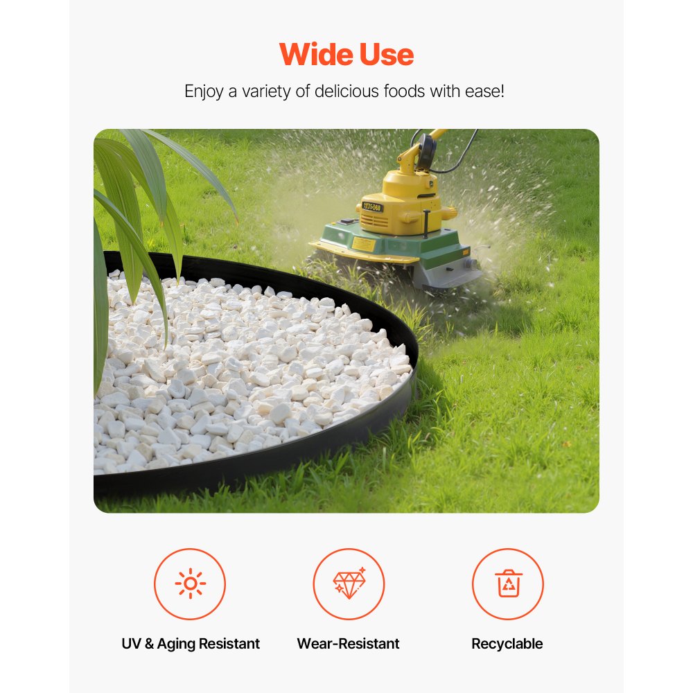 VEVOR Περιθώρια Τοπίου, Πλαστικά Περιθώρια Κήπου 1000 x 10 cm με 30 Καρφιά & 2 Πασσάλους Εδάφους, Χωρίς Σκάψιμο, Εύκαμπτα Περιθώρια Χλοοτάπητα σε Ρολό, Ανθεκτικά στην UV Ακτινοβολία Μίνι Περιθώρια Φράχτη για Παρτέρια και Πλακόστρωτα Κήπου VEVOR Περιθώρια Τοπίου, Πλαστικά Περιθώρια Κήπου 1000 x 10 cm με 30 Καρφιά & 2 Πασσάλους Εδάφους, Χωρίς Σκάψιμο, Εύκαμπτα Περιθώρια Χλοοτάπητα σε Ρολό, Ανθεκτικά στην UV Ακτινοβολία Μίνι Περιθώρια Φράχτη για Παρτέρια και Πλακόστρωτα Κήπου