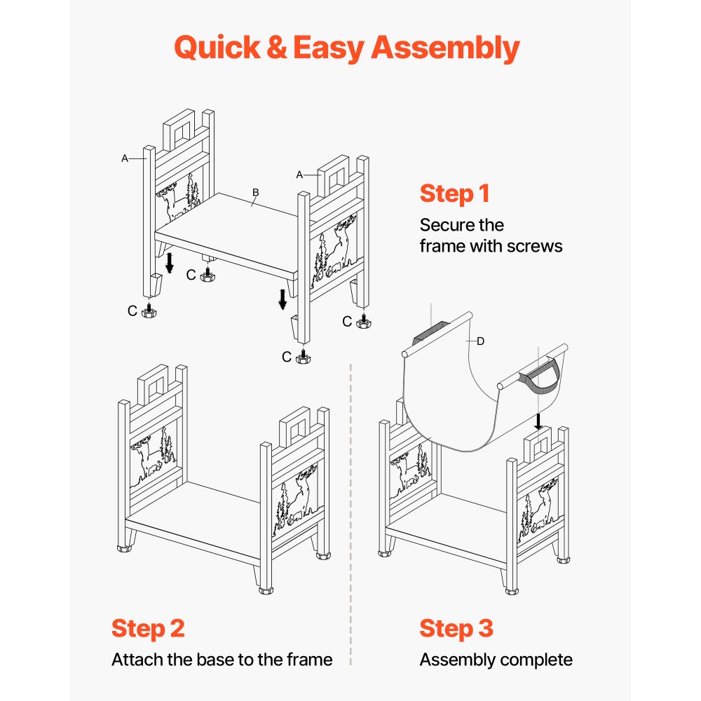 Ράφι καυσόξυλων εσωτερικού χώρου VEVOR, Κυρτή βάση για κορμούς 45cm με φορέα από καμβά, Βάση αποθήκευσης ξύλου με χωρητικότητα βάρους 18kg, Βάση καυσόξυλων από χάλυβα με ηλεκτροστατική βαφή, Βαρέως τύπου ράφι στοίβαξης ξύλων για τζάκι Ράφι καυσόξυλων εσωτερικού χώρου VEVOR, Κυρτή βάση για κορμούς 45cm με φορέα από καμβά, Βάση αποθήκευσης ξύλου με χωρητικότητα βάρους 18kg, Βάση καυσόξυλων από χάλυβα με ηλεκτροστατική βαφή, Βαρέως τύπου ράφι στοίβαξης ξύλων για τζάκι