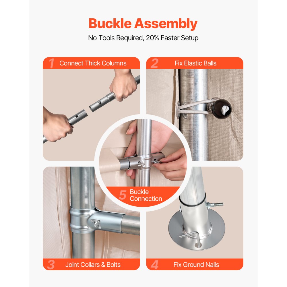 VEVOR Εξωτερική Αποθήκη, Φορητή Σκηνή Αποθήκευσης 10 x 15 ft με 2 Ρολαριστές Πόρτες & Αεραγωγούς, Αδιάβροχο Στέγαστρο με Σκίαστρο, Βαρέως Τύπου Σκελετός, Στέγαστρο Γκαράζ για Μοτοσικλέτα και Χλοοκοπτική Μηχανή, Μπεζ VEVOR Εξωτερική Αποθήκη, Φορητή Σκηνή Αποθήκευσης 10 x 15 ft με 2 Ρολαριστές Πόρτες & Αεραγωγούς, Αδιάβροχο Στέγαστρο με Σκίαστρο, Βαρέως Τύπου Σκελετός, Στέγαστρο Γκαράζ για Μοτοσικλέτα και Χλοοκοπτική Μηχανή, Μπεζ