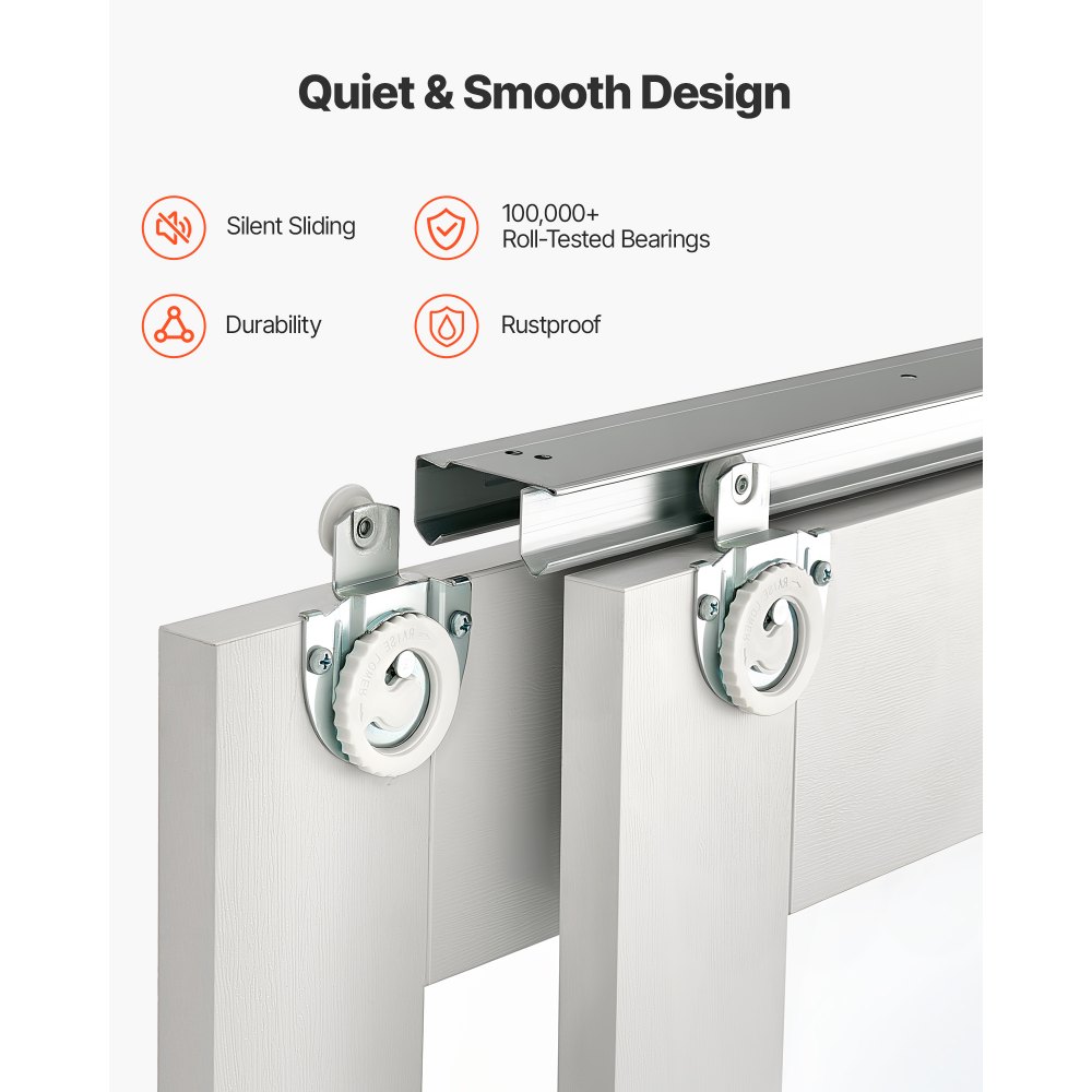 Συρόμενη Πόρτα Ντουλάπας VEVOR, 1524mm (Διπλή 787mm) x 2032 mm, Συρόμενες Πόρτες Παράκαμψης 5-Lite από Γυαλί με Γυαλί και Κιτ Μηχανισμών, Πλάκα από Μασίφ Ξύλο & MDF με Αδιάβροχη Επιφάνεια PVC για Ντουλάπες Υπνοδωματίων Συρόμενη Πόρτα Ντουλάπας VEVOR, 1524mm (Διπλή 787mm) x 2032 mm, Συρόμενες Πόρτες Παράκαμψης 5-Lite από Γυαλί με Γυαλί και Κιτ Μηχανισμών, Πλάκα από Μασίφ Ξύλο & MDF με Αδιάβροχη Επιφάνεια PVC για Ντουλάπες Υπνοδωματίων