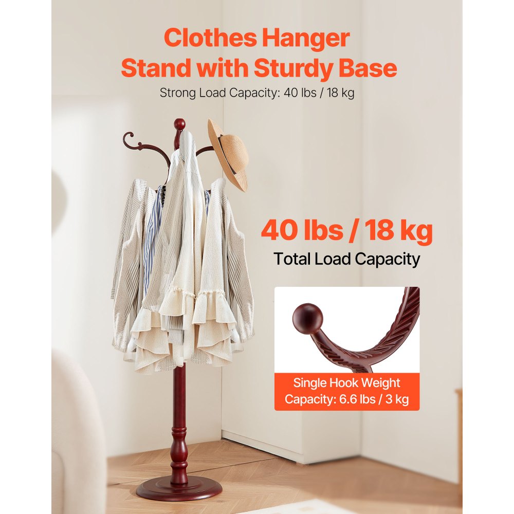 VEVOR Ράφι Παλτών Ελεύθερη, Ξύλινη Βάση Ράφι Παλτών με Βάρος & 11 Γάντζους, Ελεύθερη Κρεμάστρα για Παλτά για Είσοδο, Υπνοδωμάτιο, Σαλόνι, Μοντέρνα Βάση Κρεμάστρας Ρούχων για Παλτά, Καπέλα, Τσάντες VEVOR Ράφι Παλτών Ελεύθερη, Ξύλινη Βάση Ράφι Παλτών με Βάρος & 11 Γάντζους, Ελεύθερη Κρεμάστρα για Παλτά για Είσοδο, Υπνοδωμάτιο, Σαλόνι, Μοντέρνα Βάση Κρεμάστρας Ρούχων για Παλτά, Καπέλα, Τσάντες