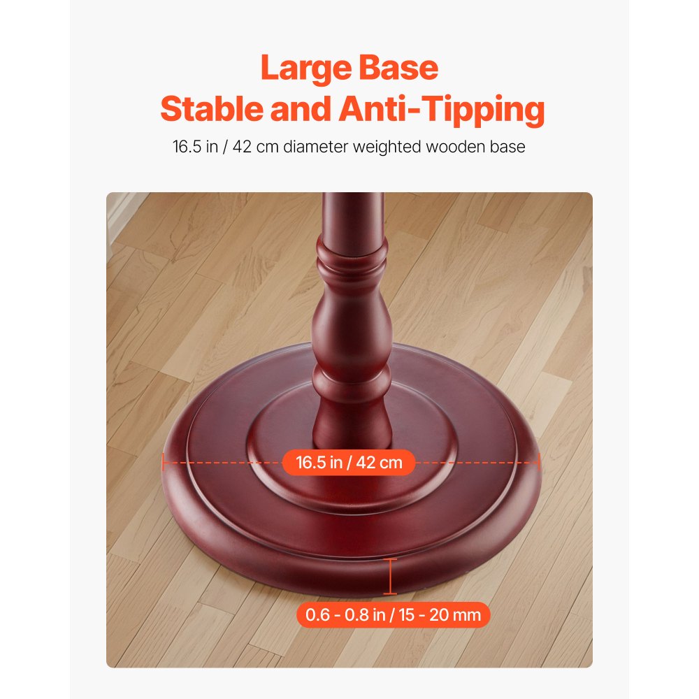 VEVOR Ράφι Παλτών Ελεύθερη, Ξύλινη Βάση Ράφι Παλτών με Βάρος & 11 Γάντζους, Ελεύθερη Κρεμάστρα για Παλτά για Είσοδο, Υπνοδωμάτιο, Σαλόνι, Μοντέρνα Βάση Κρεμάστρας Ρούχων για Παλτά, Καπέλα, Τσάντες VEVOR Ράφι Παλτών Ελεύθερη, Ξύλινη Βάση Ράφι Παλτών με Βάρος & 11 Γάντζους, Ελεύθερη Κρεμάστρα για Παλτά για Είσοδο, Υπνοδωμάτιο, Σαλόνι, Μοντέρνα Βάση Κρεμάστρας Ρούχων για Παλτά, Καπέλα, Τσάντες