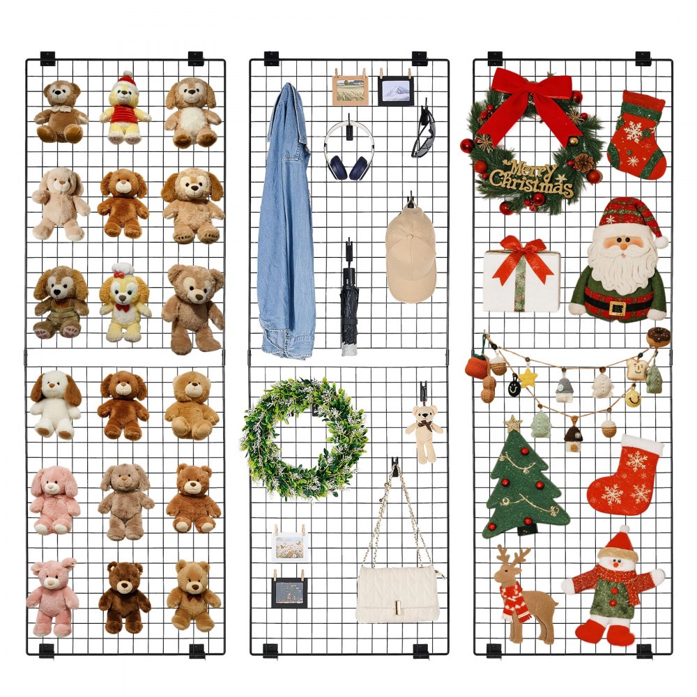 Πακέτα 3 πάνελ τοίχου VEVOR με πλέγμα, ράφι επίδειξης πάνελ συρμάτινου πλέγματος 610 x 1828 mm, επιτοίχιο ράφι επίδειξης έργων τέχνης, μαύρο επιτοίχιο πλέγμα από ανθρακούχο χάλυβα για έκθεση χειροτεχνίας, διακόσμηση, αποθήκευση, πίνακα ανακοινώσεων Πακέτα 3 πάνελ τοίχου VEVOR με πλέγμα, ράφι επίδειξης πάνελ συρμάτινου πλέγματος 610 x 1828 mm, επιτοίχιο ράφι επίδειξης έργων τέχνης, μαύρο επιτοίχιο πλέγμα από ανθρακούχο χάλυβα για έκθεση χειροτεχνίας, διακόσμηση, αποθήκευση, πίνακα ανακοινώσεων