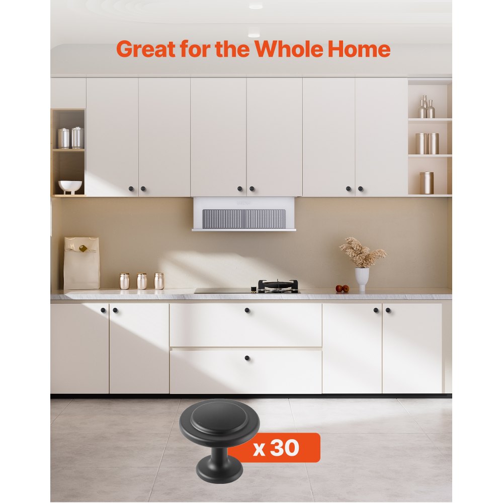 Πόμολα ντουλαπιού VEVOR, 30 τεμάχια, λαβές συρταριών και λαβές πόρτας από μαύρο κράμα ψευδαργύρου 31 mm, λαβές συρταριού κουζίνας σε σχήμα μανιταριού, εξαρτήματα ντουλαπιού με βίδες για ντουλάπια μπάνιου, ντουλάπια και συρτάρια Πόμολα ντουλαπιού VEVOR, 30 τεμάχια, λαβές συρταριών και λαβές πόρτας από μαύρο κράμα ψευδαργύρου 31 mm, λαβές συρταριού κουζίνας σε σχήμα μανιταριού, εξαρτήματα ντουλαπιού με βίδες για ντουλάπια μπάνιου, ντουλάπια και συρτάρια