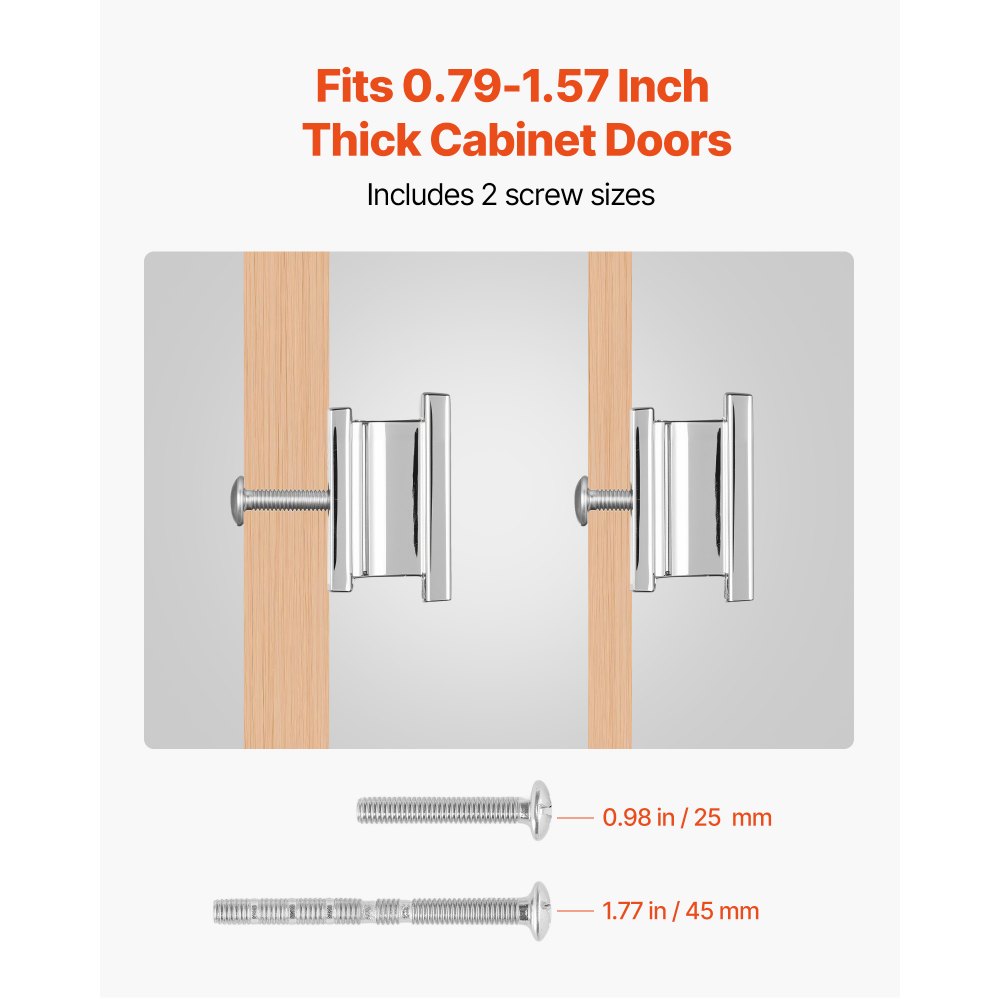 Πόμολα ντουλαπιού VEVOR, 10 τεμάχια, λαβές συρταριών από κράμα ψευδαργύρου 36 mm, ορθογώνια πόμολα συρταριού κουζίνας, εξαρτήματα ντουλαπιού με βίδες για συρτάρια μπάνιου, χρώμα χρωμίου Πόμολα ντουλαπιού VEVOR, 10 τεμάχια, λαβές συρταριών από κράμα ψευδαργύρου 36 mm, ορθογώνια πόμολα συρταριού κουζίνας, εξαρτήματα ντουλαπιού με βίδες για συρτάρια μπάνιου, χρώμα χρωμίου