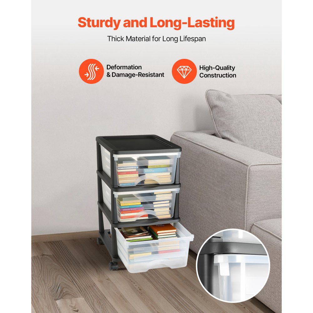 VEVOR Πλαστικά Συρτάρια Αποθήκευσης Καρότσι, Οργανωτής Αποθήκευσης 3 Συρταριών με Ρόδες, Οργάνωση Ντουλάπας με Ρόδες και Διαχωριστικά Αποθήκευσης, Οργανωτής Ντουλάπας Διαφανείς Κάδους για Είδη Γραφείου, Αίθουσες Χειροτεχνίας, Αίθουσες Τάξης VEVOR Πλαστικά Συρτάρια Αποθήκευσης Καρότσι, Οργανωτής Αποθήκευσης 3 Συρταριών με Ρόδες, Οργάνωση Ντουλάπας με Ρόδες και Διαχωριστικά Αποθήκευσης, Οργανωτής Ντουλάπας Διαφανείς Κάδους για Είδη Γραφείου, Αίθουσες Χειροτεχνίας, Αίθουσες Τάξης