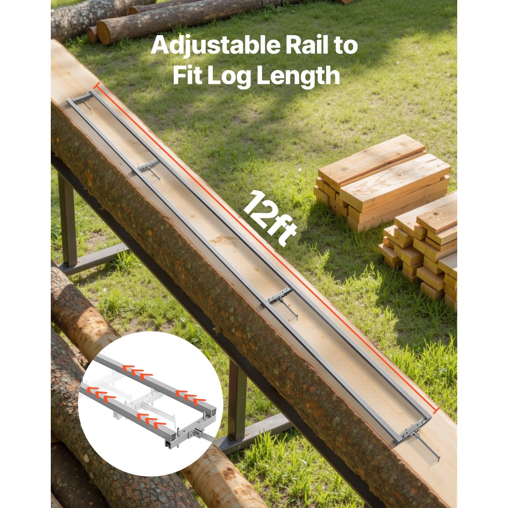 Σύστημα οδηγών φρεζαρίσματος ραγών VEVOR, κιτ φρεζαρίσματος αλυσοπρίονου 3,66 m με 4 εγκάρσιες ράβδους, σύστημα ραγών φρεζαρίσματος αλουμινίου που λειτουργεί με αλυσοπρίονο, 2 σφήνες, ρυθμιζόμενο κιτ οδηγών φρεζαρίσματος ραγών για οικοδόμους και ξυλουργούς Σύστημα οδηγών φρεζαρίσματος ραγών VEVOR, κιτ φρεζαρίσματος αλυσοπρίονου 3,66 m με 4 εγκάρσιες ράβδους, σύστημα ραγών φρεζαρίσματος αλουμινίου που λειτουργεί με αλυσοπρίονο, 2 σφήνες, ρυθμιζόμενο κιτ οδηγών φρεζαρίσματος ραγών για οικοδόμους και ξυλουργούς