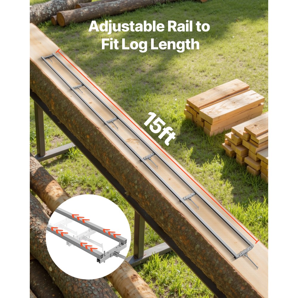 Σύστημα οδηγών φρεζαρίσματος ραγών VEVOR, κιτ φρεζαρίσματος αλυσοπρίονου 4,57 m με 6 εγκάρσιες ράβδους, σύστημα ραγών φρεζαρίσματος αλουμινίου που λειτουργεί με αλυσοπρίονο, 4 σφήνες, ρυθμιζόμενο κιτ οδηγών φρεζαρίσματος ραγών για οικοδόμους και ξυλουργούς Σύστημα οδηγών φρεζαρίσματος ραγών VEVOR, κιτ φρεζαρίσματος αλυσοπρίονου 4,57 m με 6 εγκάρσιες ράβδους, σύστημα ραγών φρεζαρίσματος αλουμινίου που λειτουργεί με αλυσοπρίονο, 4 σφήνες, ρυθμιζόμενο κιτ οδηγών φρεζαρίσματος ραγών για οικοδόμους και ξυλουργούς