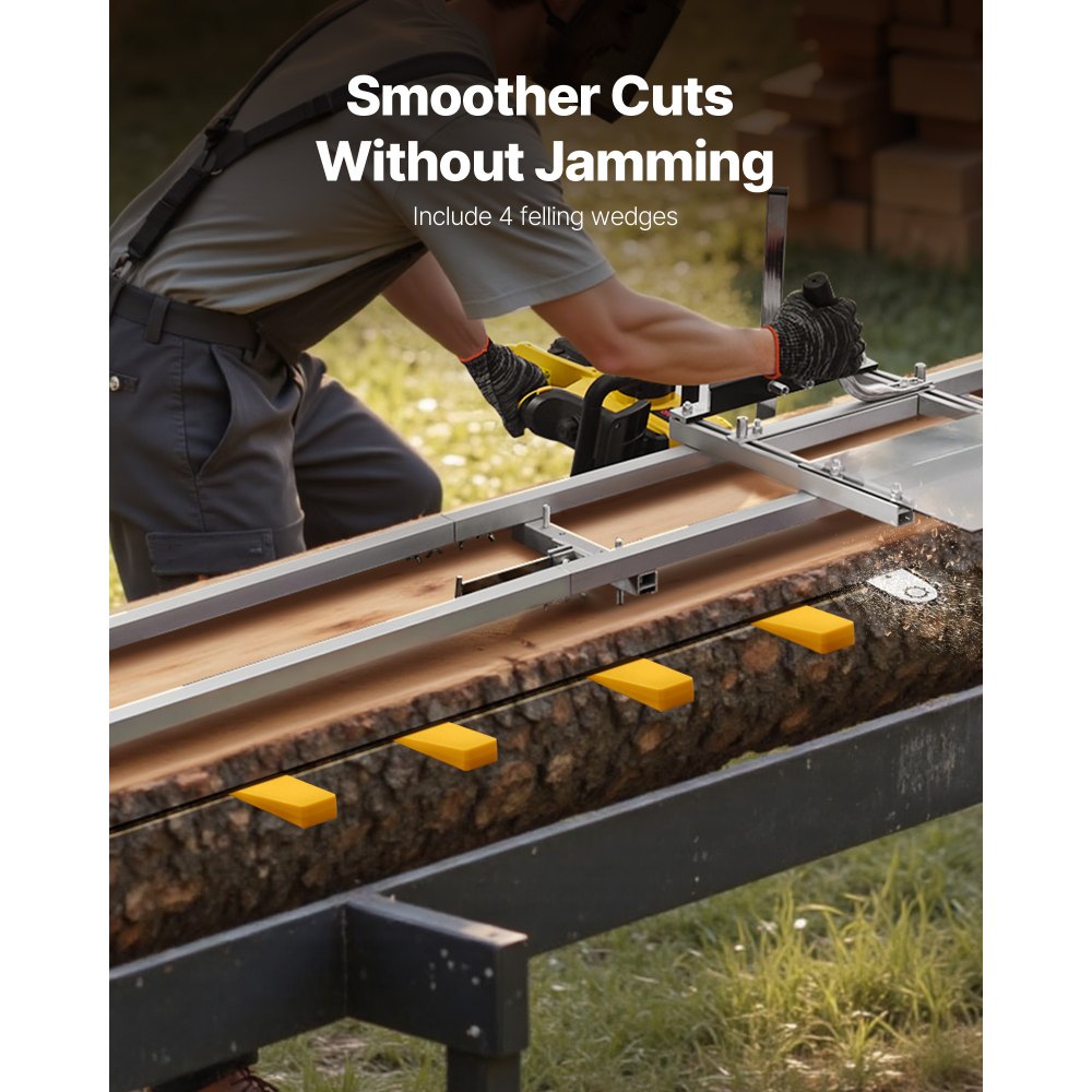 Σύστημα οδηγών φρεζαρίσματος ραγών VEVOR, κιτ φρεζαρίσματος αλυσοπρίονου 4,57 m με 6 εγκάρσιες ράβδους, σύστημα ραγών φρεζαρίσματος αλουμινίου που λειτουργεί με αλυσοπρίονο, 4 σφήνες, ρυθμιζόμενο κιτ οδηγών φρεζαρίσματος ραγών για οικοδόμους και ξυλουργούς Σύστημα οδηγών φρεζαρίσματος ραγών VEVOR, κιτ φρεζαρίσματος αλυσοπρίονου 4,57 m με 6 εγκάρσιες ράβδους, σύστημα ραγών φρεζαρίσματος αλουμινίου που λειτουργεί με αλυσοπρίονο, 4 σφήνες, ρυθμιζόμενο κιτ οδηγών φρεζαρίσματος ραγών για οικοδόμους και ξυλουργούς