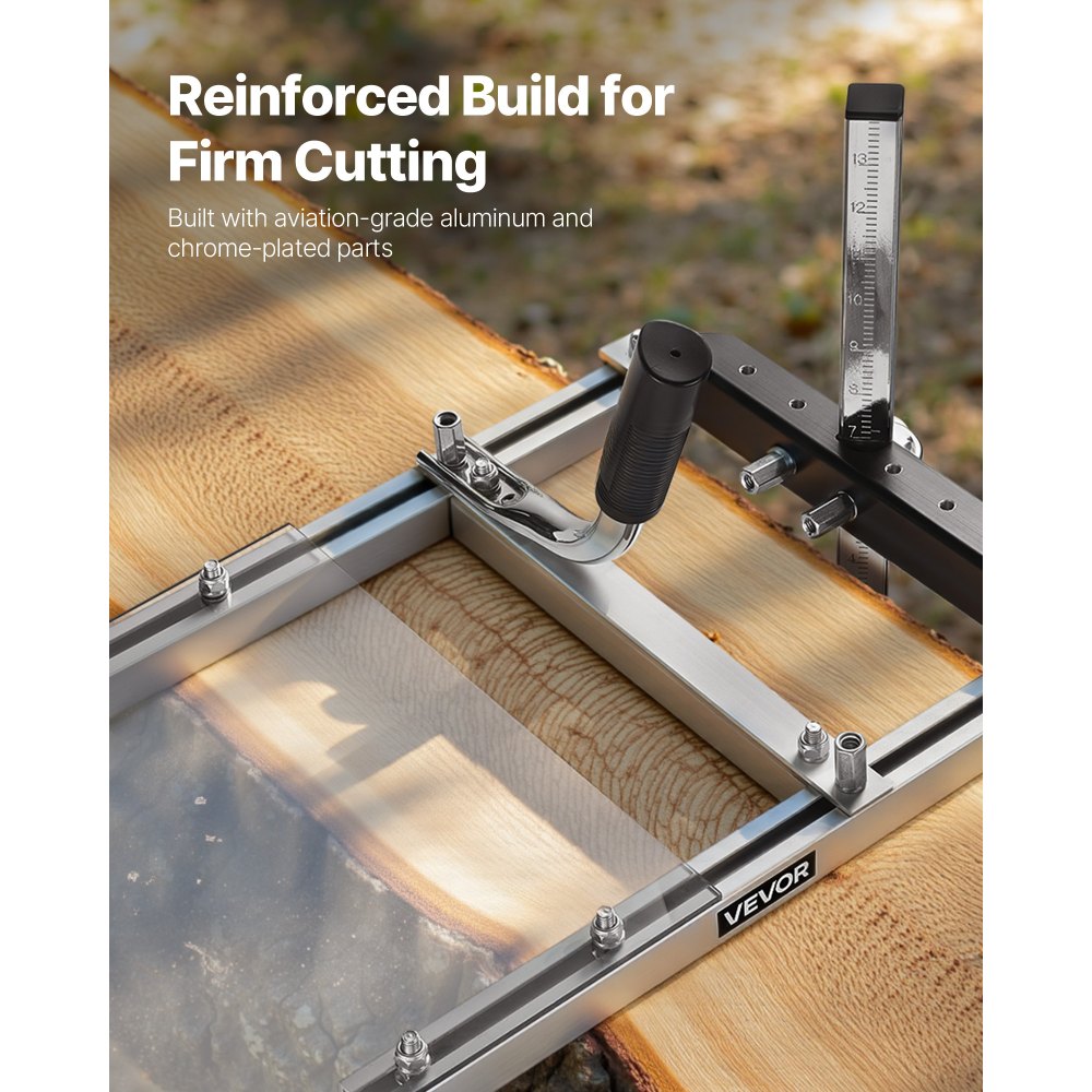 Αλυσοπρίονο VEVOR, Φορητό πριονιστήριο που ταιριάζει σε ράβδο φρεζαρίσματος σανίδων 41-51 cm, Οδηγός εγκάρσιας κοπής ξυλείας με ασπίδα, Πάχος κοπής 0,2-11,81 ίντσες, Κιτ αλυσοπρίονου ξυλείας για ξυλουργούς Αλυσοπρίονο VEVOR, Φορητό πριονιστήριο που ταιριάζει σε ράβδο φρεζαρίσματος σανίδων 41-51 cm, Οδηγός εγκάρσιας κοπής ξυλείας με ασπίδα, Πάχος κοπής 0,2-11,81 ίντσες, Κιτ αλυσοπρίονου ξυλείας για ξυλουργούς