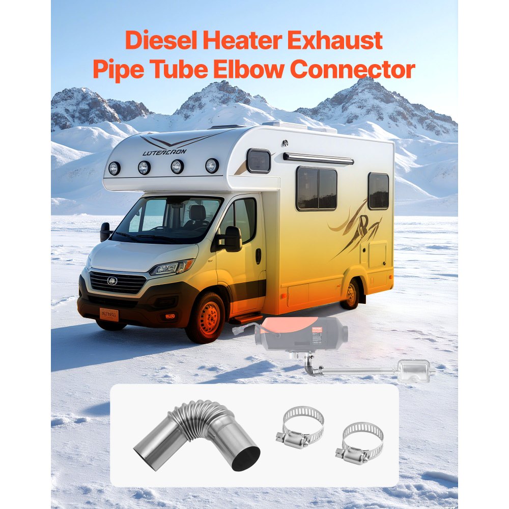 Σύνδεσμος αγκώνα σωλήνα εξάτμισης VEVOR, αγκώνας εξάτμισης θερμαντήρα ντίζελ 25mm, σύνδεσμος αγκώνων σωλήνα εξάτμισης θερμαντήρα χώρου στάθμευσης αέρα 2 σφιγκτήρες για θερμαντήρα ντίζελ 2KW 5KW 8KW, ανοξείδωτο ατσάλι 201, ασημί Σύνδεσμος αγκώνα σωλήνα εξάτμισης VEVOR, αγκώνας εξάτμισης θερμαντήρα ντίζελ 25mm, σύνδεσμος αγκώνων σωλήνα εξάτμισης θερμαντήρα χώρου στάθμευσης αέρα 2 σφιγκτήρες για θερμαντήρα ντίζελ 2KW 5KW 8KW, ανοξείδωτο ατσάλι 201, ασημί
