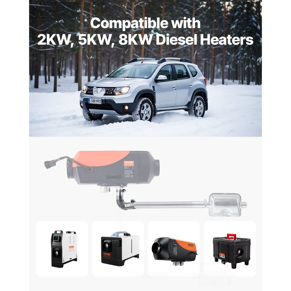 Σύνδεσμος αγκώνα σωλήνα εξάτμισης VEVOR, αγκώνας εξάτμισης θερμαντήρα ντίζελ 25mm, σύνδεσμος αγκώνων σωλήνα εξάτμισης θερμαντήρα χώρου στάθμευσης αέρα 2 σφιγκτήρες για θερμαντήρα ντίζελ 2KW 5KW 8KW, ανοξείδωτο ατσάλι 201, ασημί Σύνδεσμος αγκώνα σωλήνα εξάτμισης VEVOR, αγκώνας εξάτμισης θερμαντήρα ντίζελ 25mm, σύνδεσμος αγκώνων σωλήνα εξάτμισης θερμαντήρα χώρου στάθμευσης αέρα 2 σφιγκτήρες για θερμαντήρα ντίζελ 2KW 5KW 8KW, ανοξείδωτο ατσάλι 201, ασημί