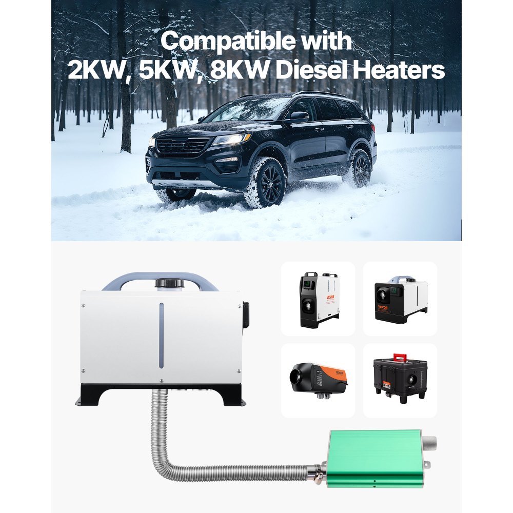 Σιγαστήρας θέρμανσης ντίζελ VEVOR, Αναβάθμιση σιγαστήρα θέρμανσης ντίζελ 24 mm, Σιγαστήρες θέρμανσης στάθμευσης με 2 σφιγκτήρες και βίδες, Αναβαθμισμένος σιγαστήρας εξάτμισης από κράμα αλουμινίου για πετρελαιοκινητήρες 2KW 5KW 8KW Σιγαστήρας θέρμανσης ντίζελ VEVOR, Αναβάθμιση σιγαστήρα θέρμανσης ντίζελ 24 mm, Σιγαστήρες θέρμανσης στάθμευσης με 2 σφιγκτήρες και βίδες, Αναβαθμισμένος σιγαστήρας εξάτμισης από κράμα αλουμινίου για πετρελαιοκινητήρες 2KW 5KW 8KW