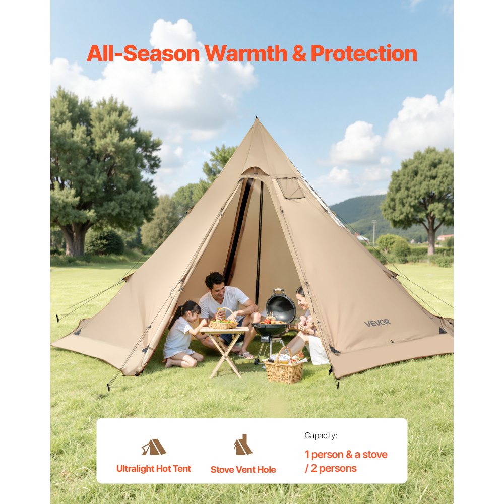 Σκηνή VEVOR Hot για 4-6 άτομα, Φορητή χειμερινή σκηνή Tipi με υποδοχή για σόμπα, Αδιάβροχες σκηνές κάμπινγκ από καμβά, Ελαφριές σκηνές καταφυγίου 4 εποχών για πεζοπορία, ψάρεμα, σακίδιο πλάτης, Μέγεθος L Σκηνή VEVOR Hot για 4-6 άτομα, Φορητή χειμερινή σκηνή Tipi με υποδοχή για σόμπα, Αδιάβροχες σκηνές κάμπινγκ από καμβά, Ελαφριές σκηνές καταφυγίου 4 εποχών για πεζοπορία, ψάρεμα, σακίδιο πλάτης, Μέγεθος L