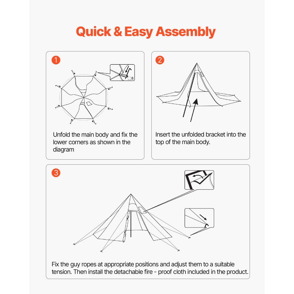 Σκηνή VEVOR Hot για 4-6 άτομα, Φορητή χειμερινή σκηνή Tipi με υποδοχή για σόμπα, Αδιάβροχες σκηνές κάμπινγκ από καμβά, Ελαφριές σκηνές καταφυγίου 4 εποχών για πεζοπορία, ψάρεμα, σακίδιο πλάτης, Μέγεθος L Σκηνή VEVOR Hot για 4-6 άτομα, Φορητή χειμερινή σκηνή Tipi με υποδοχή για σόμπα, Αδιάβροχες σκηνές κάμπινγκ από καμβά, Ελαφριές σκηνές καταφυγίου 4 εποχών για πεζοπορία, ψάρεμα, σακίδιο πλάτης, Μέγεθος L