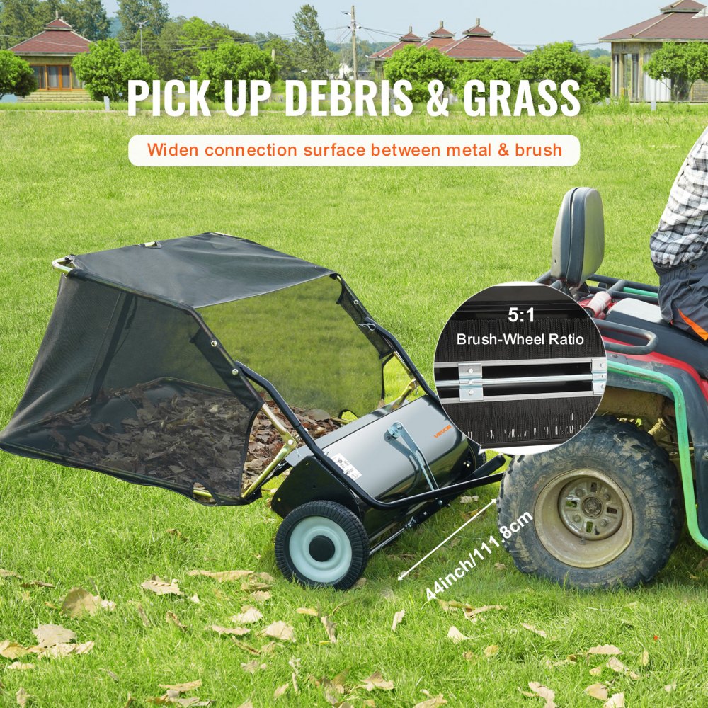 Σκούπα γκαζόν VEVOR Tow Back Lawn, Σκούπα γκαζόν 111,7 cm με τράβηγμα, Συλλέκτης φύλλων και χόρτου μεγάλης χωρητικότητας 25 κυβικών ποδιών, Σούπα κήπου βαρέως τύπου με ρυθμιζόμενο ύψος σάρωσης για αυλή, γκαζόν, αγρόκτημα Σκούπα γκαζόν VEVOR Tow Back Lawn, Σκούπα γκαζόν 111,7 cm με τράβηγμα, Συλλέκτης φύλλων και χόρτου μεγάλης χωρητικότητας 25 κυβικών ποδιών, Σούπα κήπου βαρέως τύπου με ρυθμιζόμενο ύψος σάρωσης για αυλή, γκαζόν, αγρόκτημα
