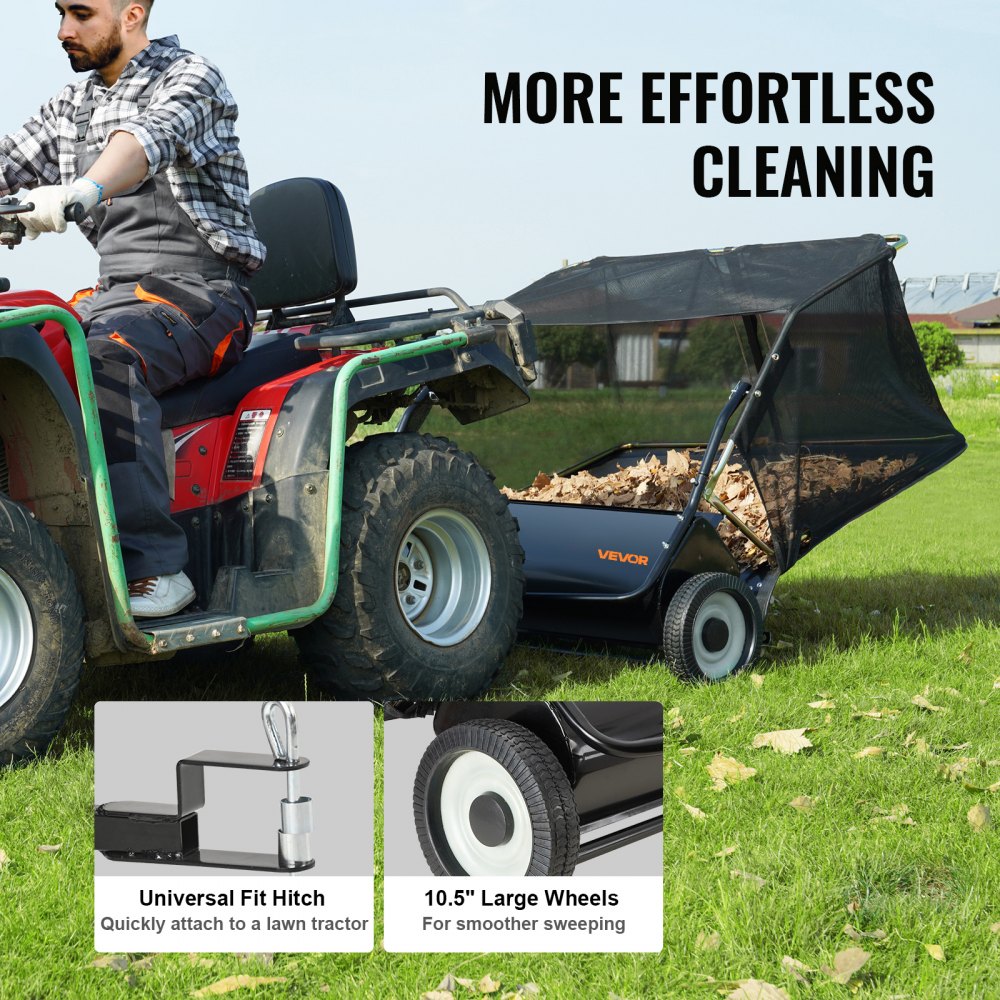 Σκούπα γκαζόν VEVOR Tow Back Lawn, Σκούπα γκαζόν 111,7 cm με τράβηγμα, Συλλέκτης φύλλων και χόρτου μεγάλης χωρητικότητας 25 κυβικών ποδιών, Σούπα κήπου βαρέως τύπου με ρυθμιζόμενο ύψος σάρωσης για αυλή, γκαζόν, αγρόκτημα Σκούπα γκαζόν VEVOR Tow Back Lawn, Σκούπα γκαζόν 111,7 cm με τράβηγμα, Συλλέκτης φύλλων και χόρτου μεγάλης χωρητικότητας 25 κυβικών ποδιών, Σούπα κήπου βαρέως τύπου με ρυθμιζόμενο ύψος σάρωσης για αυλή, γκαζόν, αγρόκτημα