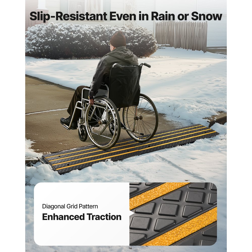 Ράμπα VEVOR για αυτοκίνητο από καουτσούκ, χωρητικότητα φορτίου 15 τόνων, ράμπα γέφυρας 66 mm με ανυψούμενη ράμπα πεζοδρόμιου με κίτρινες ανακλαστικές ταινίες, κατάλληλη για αποβάθρα φόρτωσης, αποθήκη, γκαράζ, πεζοδρόμιο (1 τεμάχιο) Ράμπα VEVOR για αυτοκίνητο από καουτσούκ, χωρητικότητα φορτίου 15 τόνων, ράμπα γέφυρας 66 mm με ανυψούμενη ράμπα πεζοδρόμιου με κίτρινες ανακλαστικές ταινίες, κατάλληλη για αποβάθρα φόρτωσης, αποθήκη, γκαράζ, πεζοδρόμιο (1 τεμάχιο)