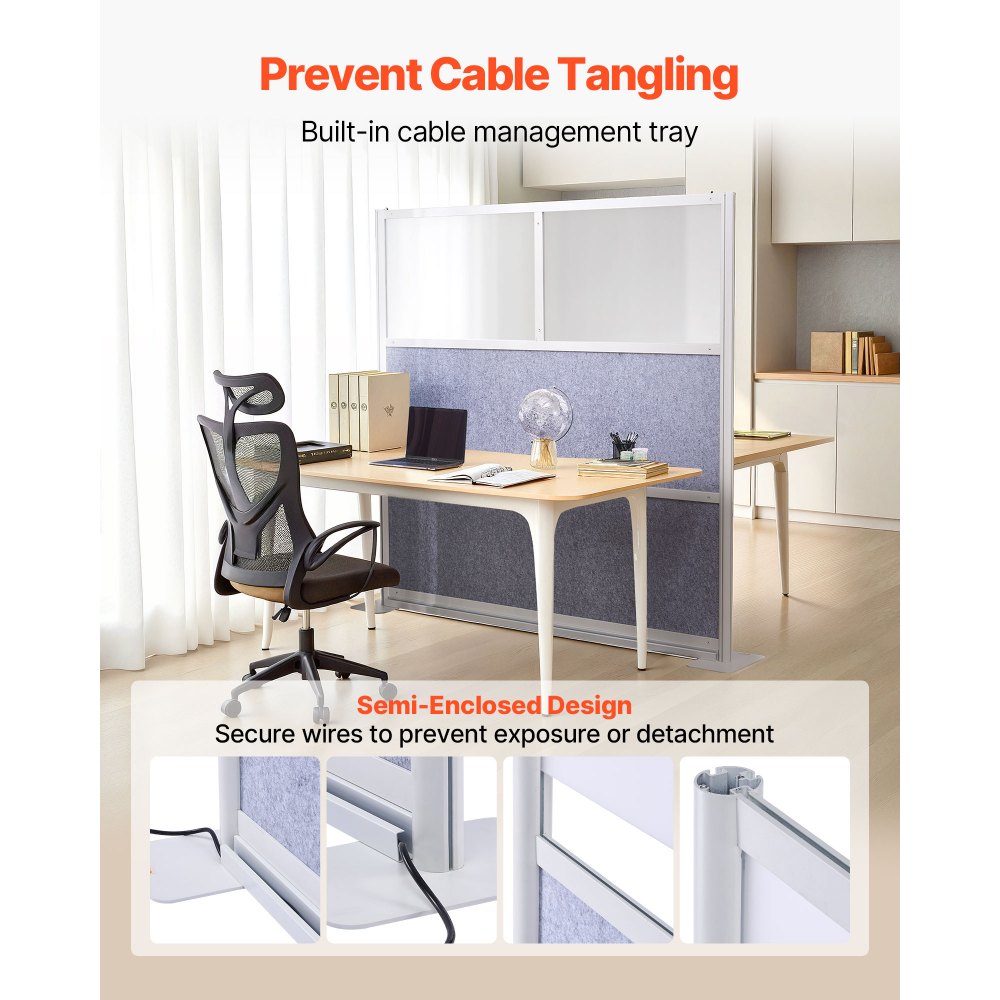 Διαχωριστικό Γραφείου VEVOR για Απορρήτου, Συσκευασία 1, Αρθρωτό Διαχωριστικό Δωματίου Τοίχου 1778 x 1778 mm, Διαχωριστικό Θαλάμου Σταθμού Εργασίας PET με Αδιαφανή Παράθυρα, Ελεύθερο Πάνελ Απορρήτου για Βιβλιοθήκη Γραφείου Διαχωριστικό Γραφείου VEVOR για Απορρήτου, Συσκευασία 1, Αρθρωτό Διαχωριστικό Δωματίου Τοίχου 1778 x 1778 mm, Διαχωριστικό Θαλάμου Σταθμού Εργασίας PET με Αδιαφανή Παράθυρα, Ελεύθερο Πάνελ Απορρήτου για Βιβλιοθήκη Γραφείου