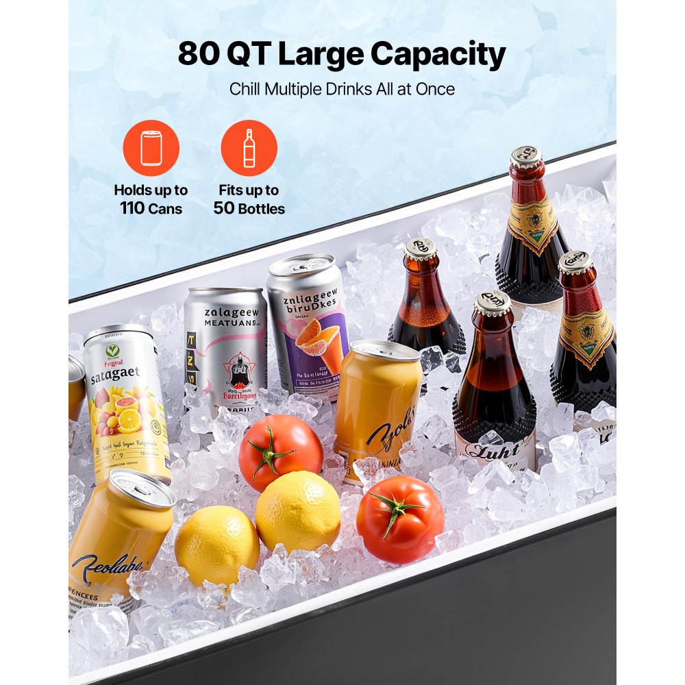 VEVOR 75,71 L τροχήλατο καρότσι πάγου με ρόδες, με τηλεσκοπική λαβή 2 σταδίων και 2 περιστρεφόμενους τροχούς, φορητό τραπέζι, παραλία, βεράντα, πάρτι, μπαρ, κρύο ποτό, καρότσι εξωτερικού χώρου με ρόδες, μαύρο VEVOR 75,71 L τροχήλατο καρότσι πάγου με ρόδες, με τηλεσκοπική λαβή 2 σταδίων και 2 περιστρεφόμενους τροχούς, φορητό τραπέζι, παραλία, βεράντα, πάρτι, μπαρ, κρύο ποτό, καρότσι εξωτερικού χώρου με ρόδες, μαύρο