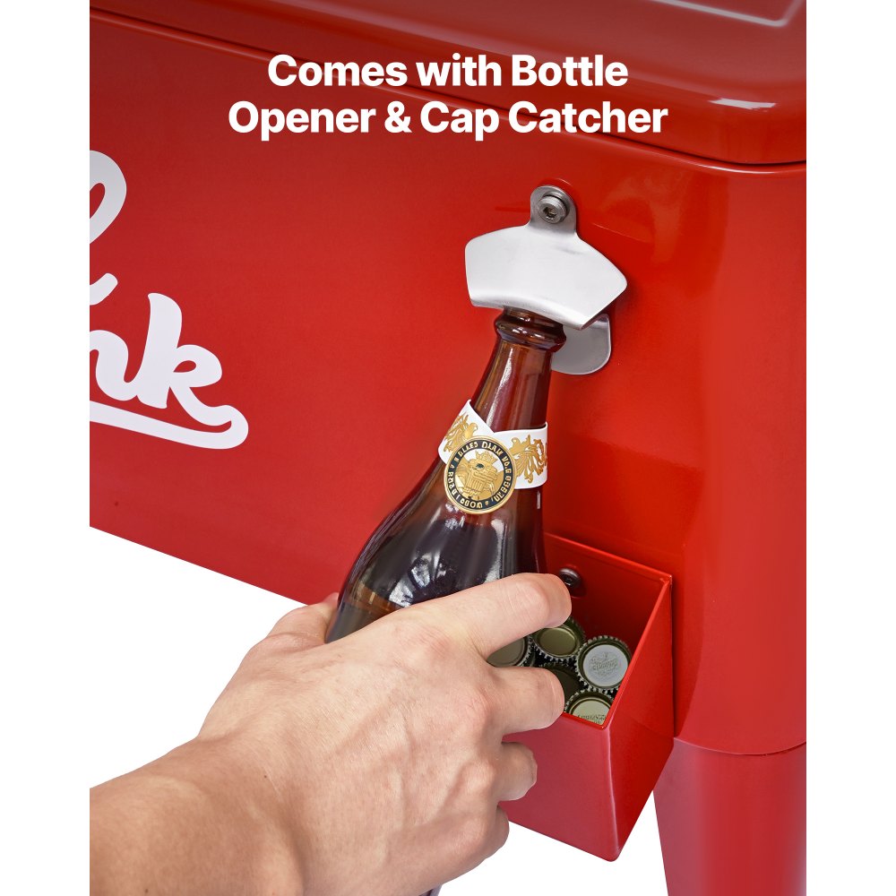 VEVOR 75,71 L κυλιόμενο παγοθήκη, χωράει έως 50 μπουκάλια / 110 κουτάκια, φορητό καρότσι ψυγείου ποτών για πάρτι σε εξωτερικό χώρο με 4 περιστρεφόμενους τροχούς (2 με φρένα), καρότσι ψυγείου ποτών με ανοιχτήρι μπουκαλιών, κόκκινο VEVOR 75,71 L κυλιόμενο παγοθήκη, χωράει έως 50 μπουκάλια / 110 κουτάκια, φορητό καρότσι ψυγείου ποτών για πάρτι σε εξωτερικό χώρο με 4 περιστρεφόμενους τροχούς (2 με φρένα), καρότσι ψυγείου ποτών με ανοιχτήρι μπουκαλιών, κόκκινο