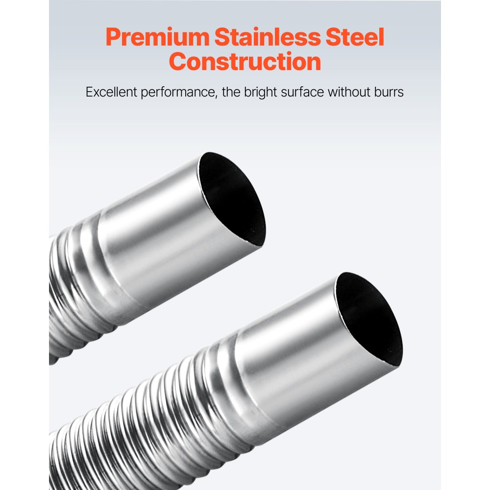 Σωλήνας εξάτμισης VEVOR, Εύκαμπτος σωλήνας εξάτμισης θερμαντήρα ντίζελ 600 mm, Σωλήνες εξάτμισης από ανοξείδωτο χάλυβα με 2 σφιγκτήρες σωλήνων, Γραμμή σωλήνων εξάτμισης θερμαντήρα στάθμευσης αέρα ντίζελ για θερμαντήρες ντίζελ 2KW 5KW 8KW Σωλήνας εξάτμισης VEVOR, Εύκαμπτος σωλήνας εξάτμισης θερμαντήρα ντίζελ 600 mm, Σωλήνες εξάτμισης από ανοξείδωτο χάλυβα με 2 σφιγκτήρες σωλήνων, Γραμμή σωλήνων εξάτμισης θερμαντήρα στάθμευσης αέρα ντίζελ για θερμαντήρες ντίζελ 2KW 5KW 8KW