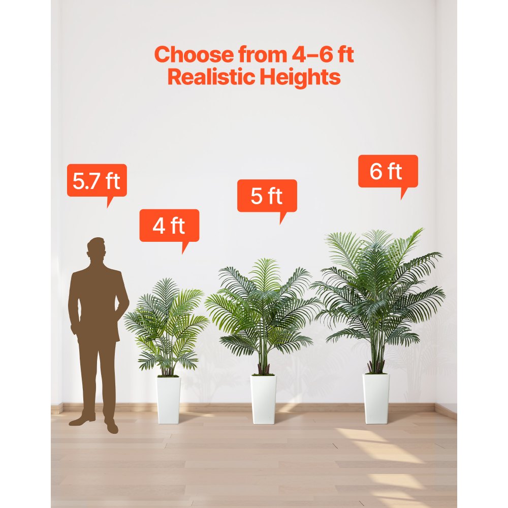 Τεχνητός φοίνικας Areca VEVOR 1524 mm, Τροπικά φυτά ψεύτικου φοίνικα με ψηλή λευκή γλάστρα, Φυτό μεταξιού δαπέδου σε γλάστρα, Μεγάλα δέντρα για διακόσμηση σπιτιού, γραφείου, σαλονιού, ζέσταμα σπιτιού, εσωτερικού χώρου, εξωτερικού χώρου Τεχνητός φοίνικας Areca VEVOR 1524 mm, Τροπικά φυτά ψεύτικου φοίνικα με ψηλή λευκή γλάστρα, Φυτό μεταξιού δαπέδου σε γλάστρα, Μεγάλα δέντρα για διακόσμηση σπιτιού, γραφείου, σαλονιού, ζέσταμα σπιτιού, εσωτερικού χώρου, εξωτερικού χώρου