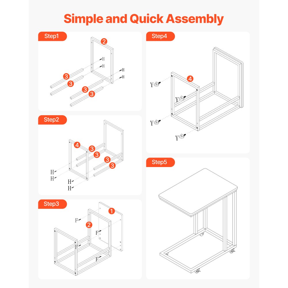 Τραπέζι VEVOR C, Βοηθητικό τραπεζάκι καναπέ σε σχήμα C με μεταλλικό σκελετό και ρολά, Φορητή βάση σε σχήμα C για σαλόνι, υπνοδωμάτιο, γραφείο, βοηθητικά τραπεζάκια φορητού υπολογιστή 19,69 x 13,78 x 23,82 ίντσες, καφέ και μαύρο Τραπέζι VEVOR C, Βοηθητικό τραπεζάκι καναπέ σε σχήμα C με μεταλλικό σκελετό και ρολά, Φορητή βάση σε σχήμα C για σαλόνι, υπνοδωμάτιο, γραφείο, βοηθητικά τραπεζάκια φορητού υπολογιστή 19,69 x 13,78 x 23,82 ίντσες, καφέ και μαύρο