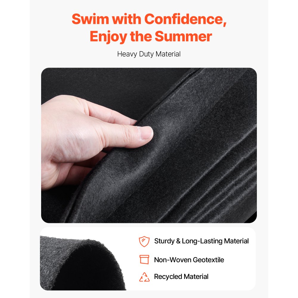 Ορθογώνιο υπόστρωμα πισίνας VEVOR, υπόστρωμα πισίνας 16 x 32 ft για υπέργειες πισίνες, εξαιρετικά παχύ υπόστρωμα πισίνας, αποτρέπει τα τρυπήματα, υπόστρωμα υποστρώματος από ανακυκλωμένο γεωύφασμα, παρατείνει τη διάρκεια ζωής της επένδυσης Ορθογώνιο υπόστρωμα πισίνας VEVOR, υπόστρωμα πισίνας 16 x 32 ft για υπέργειες πισίνες, εξαιρετικά παχύ υπόστρωμα πισίνας, αποτρέπει τα τρυπήματα, υπόστρωμα υποστρώματος από ανακυκλωμένο γεωύφασμα, παρατείνει τη διάρκεια ζωής της επένδυσης