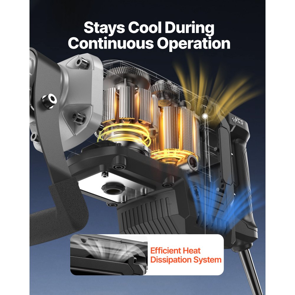 Σφυρί κατεδάφισης VEVOR, Ισχυρό ηλεκτρικό σφυρί 3000 W, Θραυστήρας σκυροδέματος 1700 BPM με αιχμηρή σμίλη, Θήκη μεταφοράς, Γάντια, Προστατευτικά γυαλιά, για σκυρόδεμα, τοίχο, τούβλο, πλακάκια και θεμέλια Σφυρί κατεδάφισης VEVOR, Ισχυρό ηλεκτρικό σφυρί 3000 W, Θραυστήρας σκυροδέματος 1700 BPM με αιχμηρή σμίλη, Θήκη μεταφοράς, Γάντια, Προστατευτικά γυαλιά, για σκυρόδεμα, τοίχο, τούβλο, πλακάκια και θεμέλια