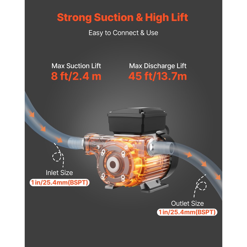 Αντλία Μεταφοράς Καυσίμου VEVOR 230V, 16 GPM 60 L/min, Ηλεκτρική Αντλία Μεταφοράς Λαδιού AC για Ντίζελ Κηροζίνη Βιοντίζελ, με Αυτόματο Ακροφύσιο Καυσίμου & 2 Σωλήνες, Μέγιστη Ανύψωση 45 ft/13,7 m, για Οχήματα, Εργοτάξια Αντλία Μεταφοράς Καυσίμου VEVOR 230V, 16 GPM 60 L/min, Ηλεκτρική Αντλία Μεταφοράς Λαδιού AC για Ντίζελ Κηροζίνη Βιοντίζελ, με Αυτόματο Ακροφύσιο Καυσίμου & 2 Σωλήνες, Μέγιστη Ανύψωση 45 ft/13,7 m, για Οχήματα, Εργοτάξια