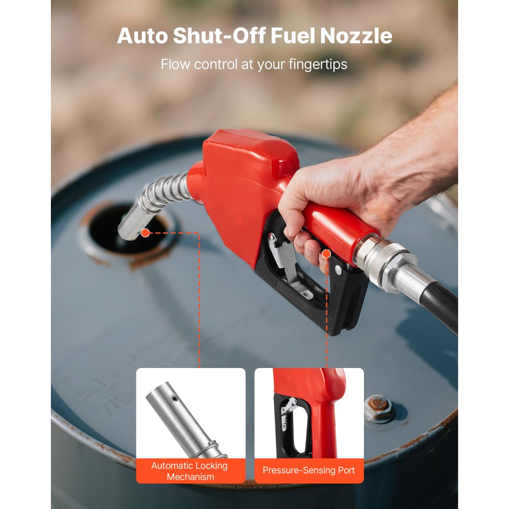 Αντλία μεταφοράς καυσίμου VEVOR 230V, 15 GPM 57 L/min, ηλεκτρική αντλία μεταφοράς λαδιού AC, με ακροφύσιο καυσίμου αυτόματης απενεργοποίησης και εύκαμπτο σωλήνα εκκένωσης, κιτ υψηλής ροής για βενζίνη, ντίζελ, κηροζίνη, βιοντίζελ, μείγματα αιθανόλης Αντλία μεταφοράς καυσίμου VEVOR 230V, 15 GPM 57 L/min, ηλεκτρική αντλία μεταφοράς λαδιού AC, με ακροφύσιο καυσίμου αυτόματης απενεργοποίησης και εύκαμπτο σωλήνα εκκένωσης, κιτ υψηλής ροής για βενζίνη, ντίζελ, κηροζίνη, βιοντίζελ, μείγματα αιθανόλης