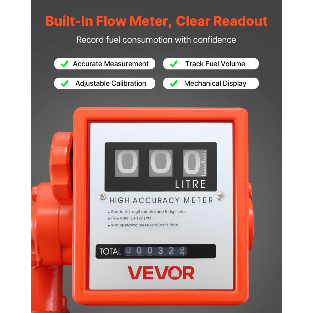 Αντλία μεταφοράς καυσίμου VEVOR 230V, 20 GPM 76 L/min, ηλεκτρική αντλία μεταφοράς λαδιού AC, με μετρητή, ακροφύσιο καυσίμου αυτόματης απενεργοποίησης και εύκαμπτο σωλήνα εκκένωσης, υψηλή ροή για βενζίνη, ντίζελ, κηροζίνη, βιοντίζελ, αιθανόλη Αντλία μεταφοράς καυσίμου VEVOR 230V, 20 GPM 76 L/min, ηλεκτρική αντλία μεταφοράς λαδιού AC, με μετρητή, ακροφύσιο καυσίμου αυτόματης απενεργοποίησης και εύκαμπτο σωλήνα εκκένωσης, υψηλή ροή για βενζίνη, ντίζελ, κηροζίνη, βιοντίζελ, αιθανόλη