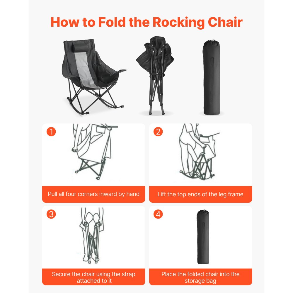 Κουνιστή καρέκλα κάμπινγκ VEVOR, φορητή πτυσσόμενη κούνια, βαρέως τύπου καρέκλα γκαζόν με θήκη για ποτήρια και τσέπη, υποστηρίζει 225 λίβρες, πλήρως επενδυμένες καρέκλες κάμπινγκ για εξωτερική βεράντα, αυλή ή κήπο Κουνιστή καρέκλα κάμπινγκ VEVOR, φορητή πτυσσόμενη κούνια, βαρέως τύπου καρέκλα γκαζόν με θήκη για ποτήρια και τσέπη, υποστηρίζει 225 λίβρες, πλήρως επενδυμένες καρέκλες κάμπινγκ για εξωτερική βεράντα, αυλή ή κήπο