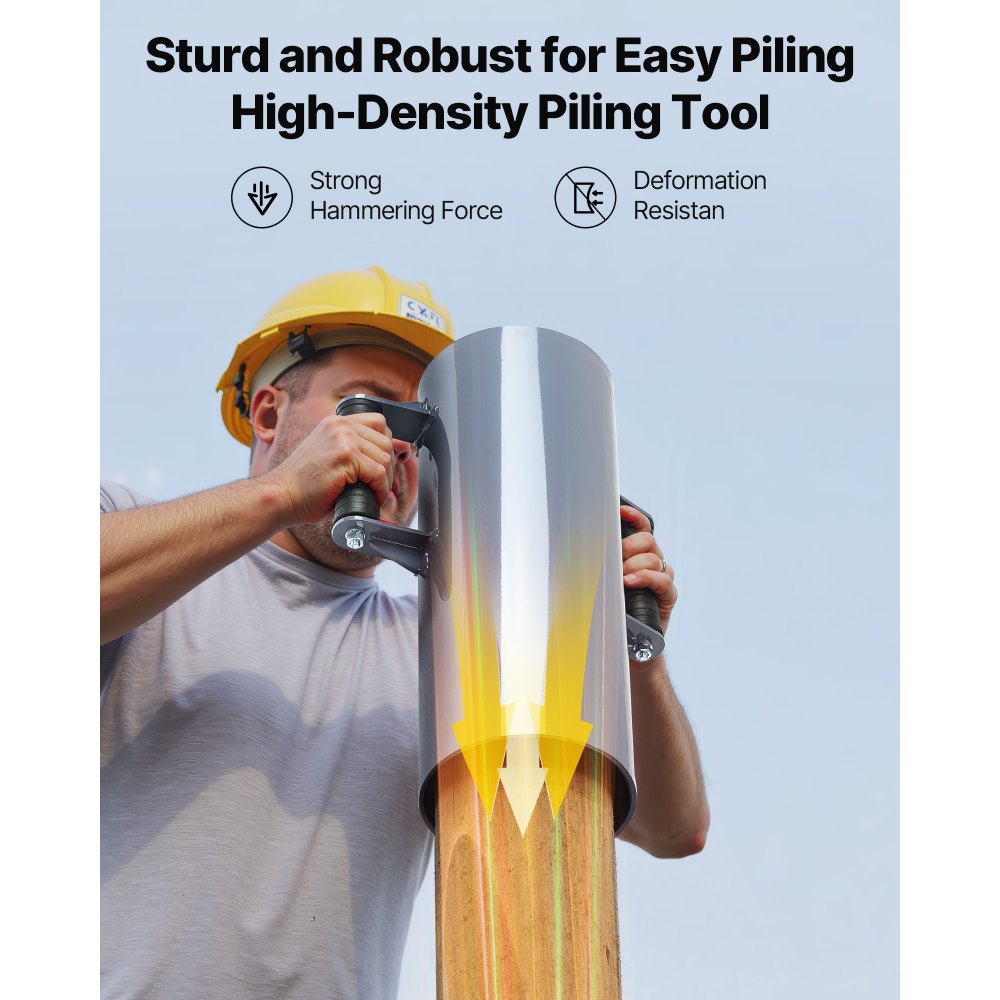 Οδηγός στύλων περίφραξης VEVOR, βαρέως τύπου οδηγός στύλων T με λαβές, μεταλλικός χειροκίνητος σφυρί για κανάλι U, ξύλινος φράχτης, ταιριάζει σε στύλους T με εσωτερική διάμετρο έως 6,1 ίντσες, ιδανικό για αγρόκτημα, κήπο, αυλή Οδηγός στύλων περίφραξης VEVOR, βαρέως τύπου οδηγός στύλων T με λαβές, μεταλλικός χειροκίνητος σφυρί για κανάλι U, ξύλινος φράχτης, ταιριάζει σε στύλους T με εσωτερική διάμετρο έως 6,1 ίντσες, ιδανικό για αγρόκτημα, κήπο, αυλή