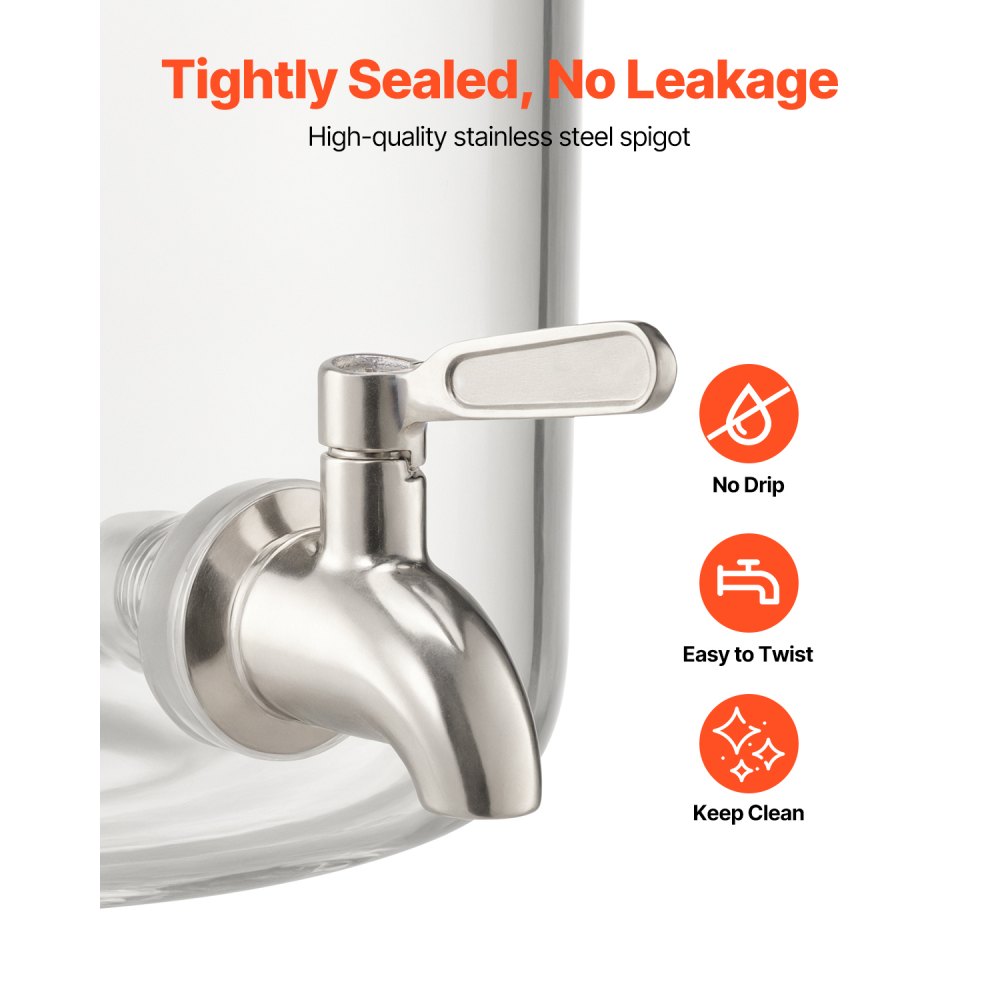 Διανομέας ποτών VEVOR, Διανομείς ποτών 8 λίτρων για πάρτι, Γυάλινος διανομέας χυμού με ξύλινη βάση, Βρύση από ανοξείδωτο ατσάλι, Διανομείς νερού με παγωμένο τσάι, λεμονάδα και χυμό για πάρτι Διανομέας ποτών VEVOR, Διανομείς ποτών 8 λίτρων για πάρτι, Γυάλινος διανομέας χυμού με ξύλινη βάση, Βρύση από ανοξείδωτο ατσάλι, Διανομείς νερού με παγωμένο τσάι, λεμονάδα και χυμό για πάρτι