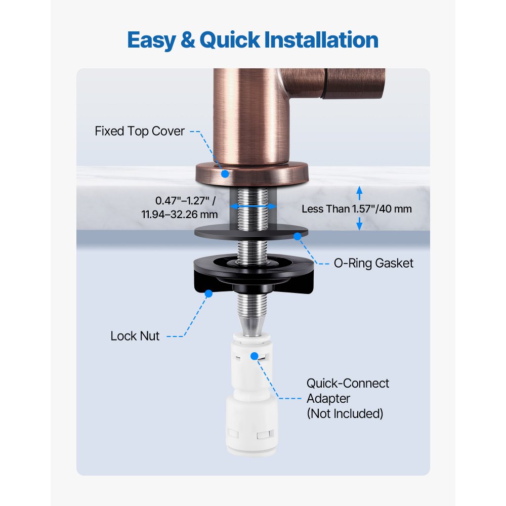 Βρύση νερού VEVOR Ro, βρύση από ανοξείδωτο ατσάλι χωρίς μόλυβδο, βρύσες πόσιμου νερού με βαλβίδα από συμπαγές ορείχαλκο, βρύσες πόσιμου νερού αντισκωριακές και ανθεκτικές για κουζίνα, πάγκο μπαρ, καφετέρια, αντίκες μπρούντζινες Βρύση νερού VEVOR Ro, βρύση από ανοξείδωτο ατσάλι χωρίς μόλυβδο, βρύσες πόσιμου νερού με βαλβίδα από συμπαγές ορείχαλκο, βρύσες πόσιμου νερού αντισκωριακές και ανθεκτικές για κουζίνα, πάγκο μπαρ, καφετέρια, αντίκες μπρούντζινες