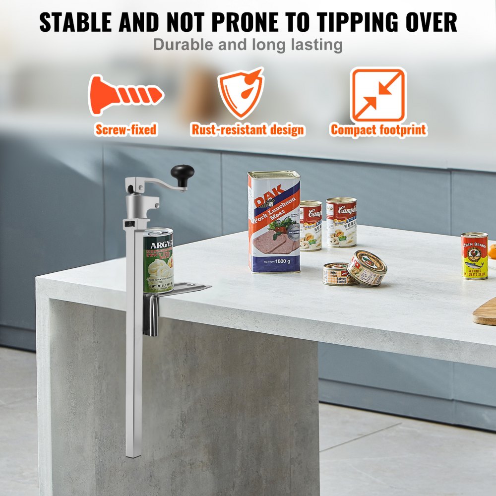Ανοιχτήρι κονσερβών VEVOR Επαγγελματικό, Ανοιχτήρι κονσερβών βαρέως τύπου χειροκίνητο επιτραπέζιο για κονσέρβες ύψους έως 400 mm, Επαγγελματικά ανοιχτήρια κονσερβών ρυθμιζόμενου ύψους με βίδες, για εστιατόριο, ξενοδοχείο και κατάστημα τροφίμων Ανοιχτήρι κονσερβών VEVOR Επαγγελματικό, Ανοιχτήρι κονσερβών βαρέως τύπου χειροκίνητο επιτραπέζιο για κονσέρβες ύψους έως 400 mm, Επαγγελματικά ανοιχτήρια κονσερβών ρυθμιζόμενου ύψους με βίδες, για εστιατόριο, ξενοδοχείο και κατάστημα τροφίμων