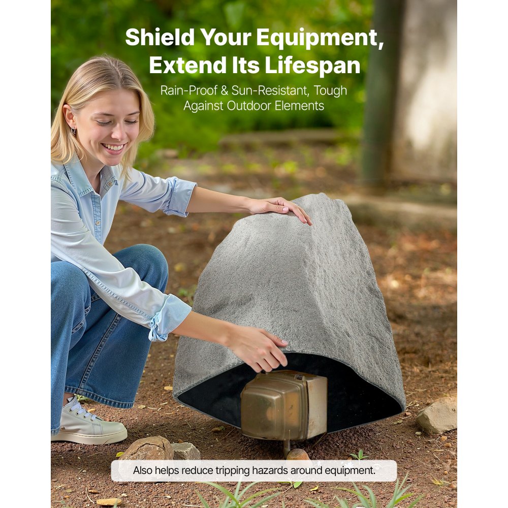 Ψεύτικο κάλυμμα βράχου VEVOR, ψεύτικο κάλυμμα αντλίας φρεατίου εξωτερικού χώρου, ρεαλιστική εμφάνιση και σχεδιασμός χωρίς ραφές, ελαφρύς και ανθεκτικός στις καιρικές συνθήκες τεχνητός βράχος για διακόσμηση κήπου, γκρι, μεσαίου μεγέθους Ψεύτικο κάλυμμα βράχου VEVOR, ψεύτικο κάλυμμα αντλίας φρεατίου εξωτερικού χώρου, ρεαλιστική εμφάνιση και σχεδιασμός χωρίς ραφές, ελαφρύς και ανθεκτικός στις καιρικές συνθήκες τεχνητός βράχος για διακόσμηση κήπου, γκρι, μεσαίου μεγέθους