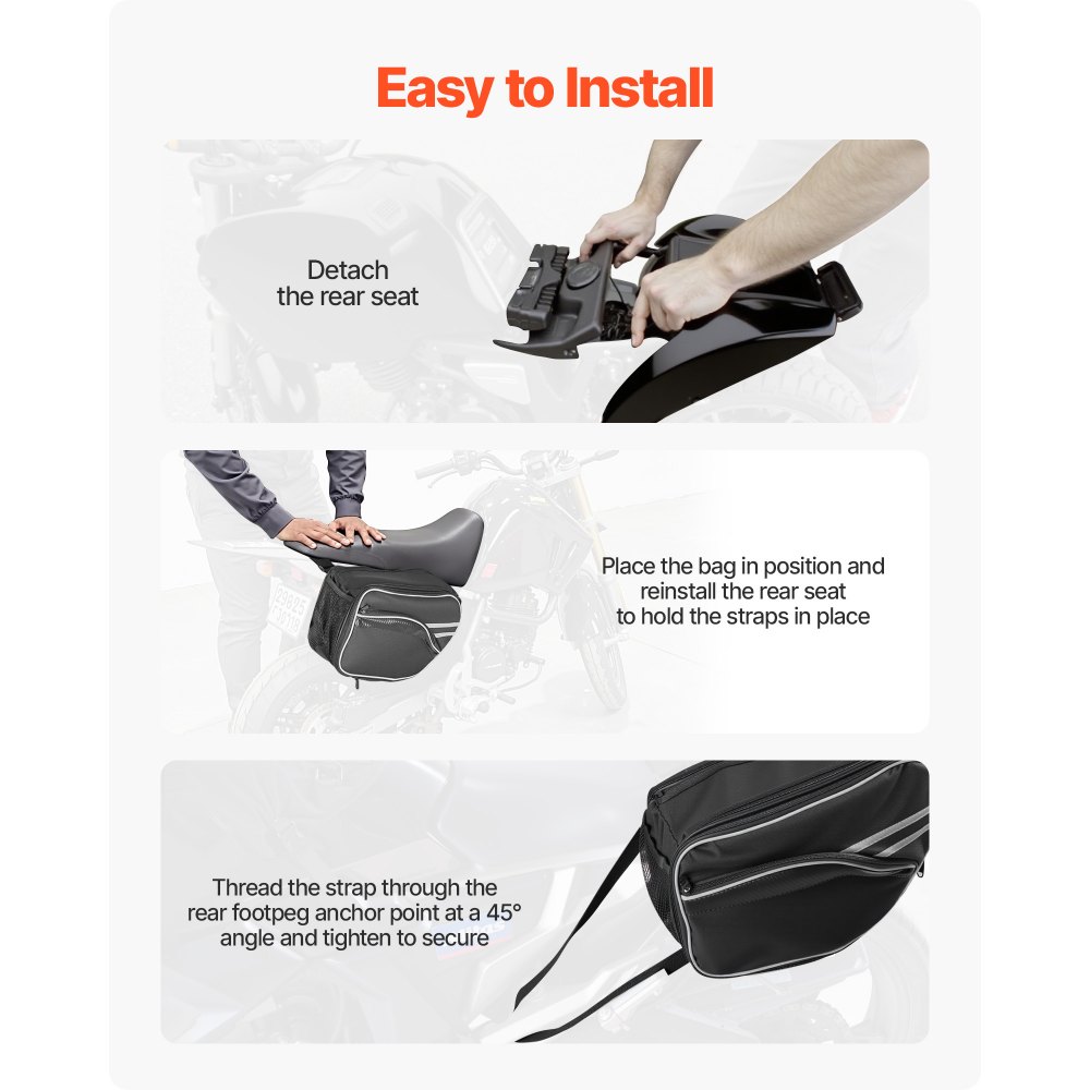 Τσάντα σέλας μοτοσικλέτας VEVOR, πλαϊνή τσάντα σέλας μεγάλης χωρητικότητας 30 λίτρων (15 λίτρα x 2) με αδιάβροχο κάλυμμα βροχής και ιμάντες, συμβατή με τις περισσότερες μοτοσικλέτες, τσάντα αποθήκευσης αποσκευών μοτοσικλέτας για υπαίθριες αθλητικές δραστηριότητες, μαύρη Τσάντα σέλας μοτοσικλέτας VEVOR, πλαϊνή τσάντα σέλας μεγάλης χωρητικότητας 30 λίτρων (15 λίτρα x 2) με αδιάβροχο κάλυμμα βροχής και ιμάντες, συμβατή με τις περισσότερες μοτοσικλέτες, τσάντα αποθήκευσης αποσκευών μοτοσικλέτας για υπαίθριες αθλητικές δραστηριότητες, μαύρη